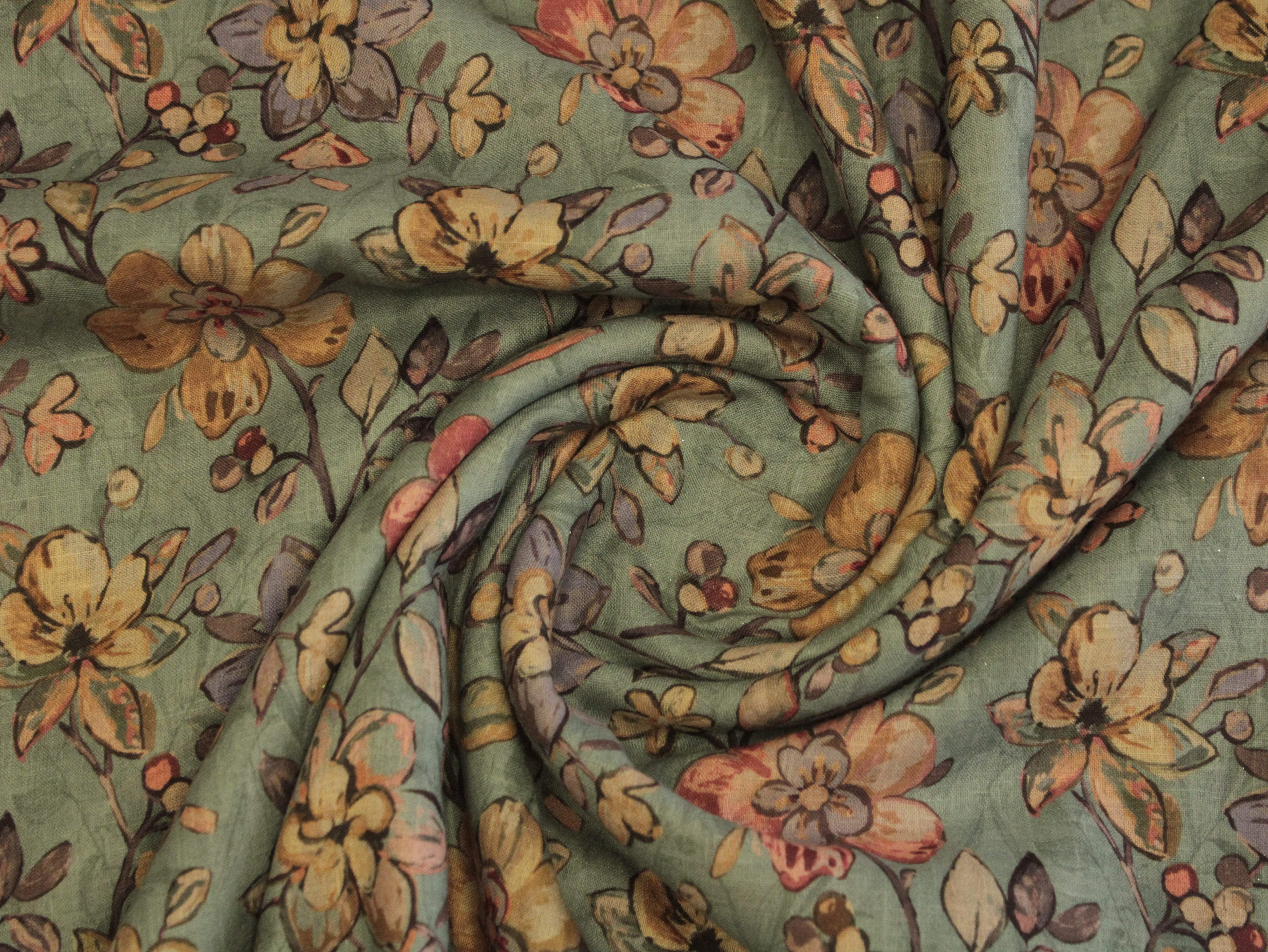 Art Linen Cotton Digital Printed Fabric - M'Foks