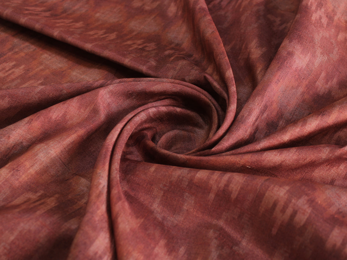 Digital Printed Art Matka Silk Slub Texture Fabric | 44 Inch