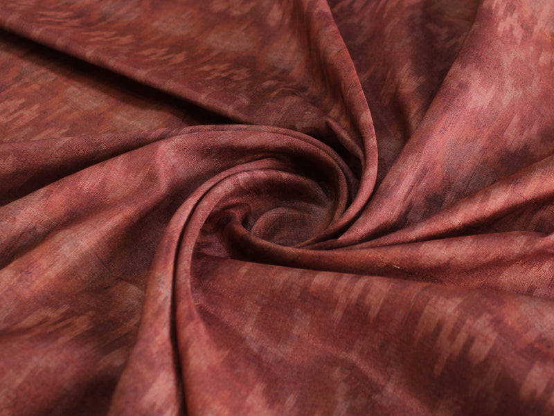 Digital Printed Art Matka Silk Slub Texture Fabric | 44 Inch