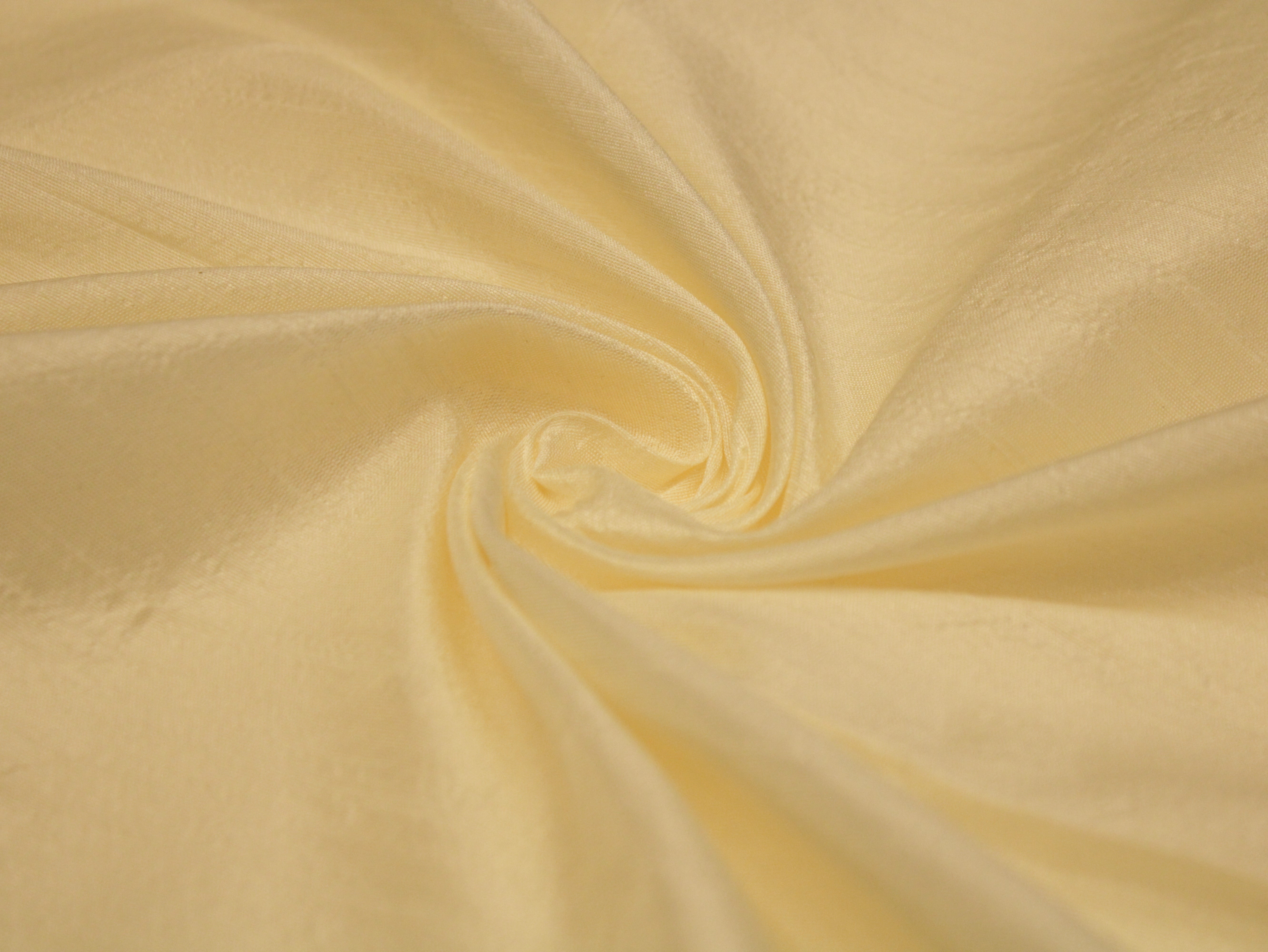 Plain Dyed Raw/Dupion Silk Fabric - Cream