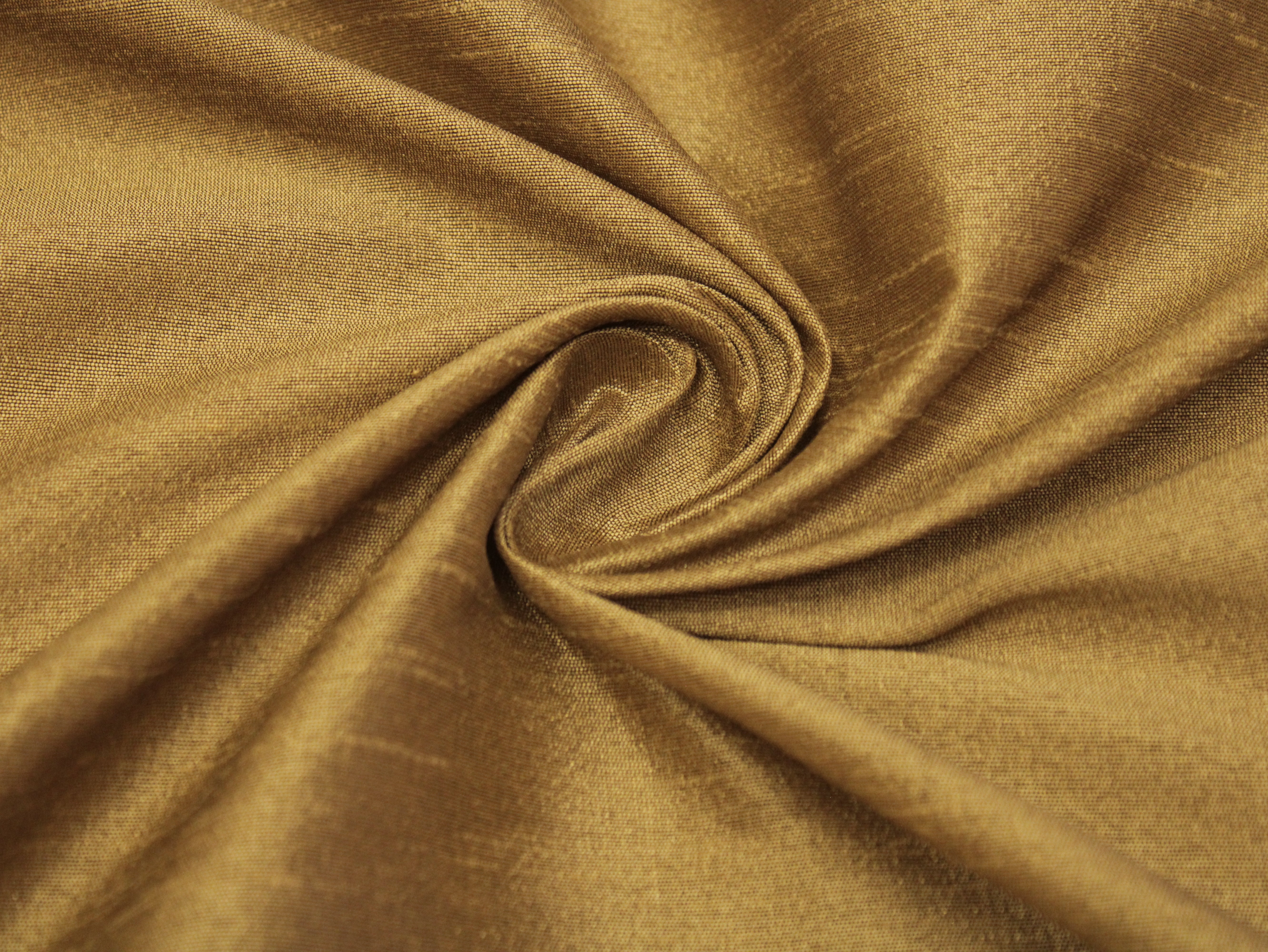 Plain Dyed Raw/Dupion Silk Fabric - Beige