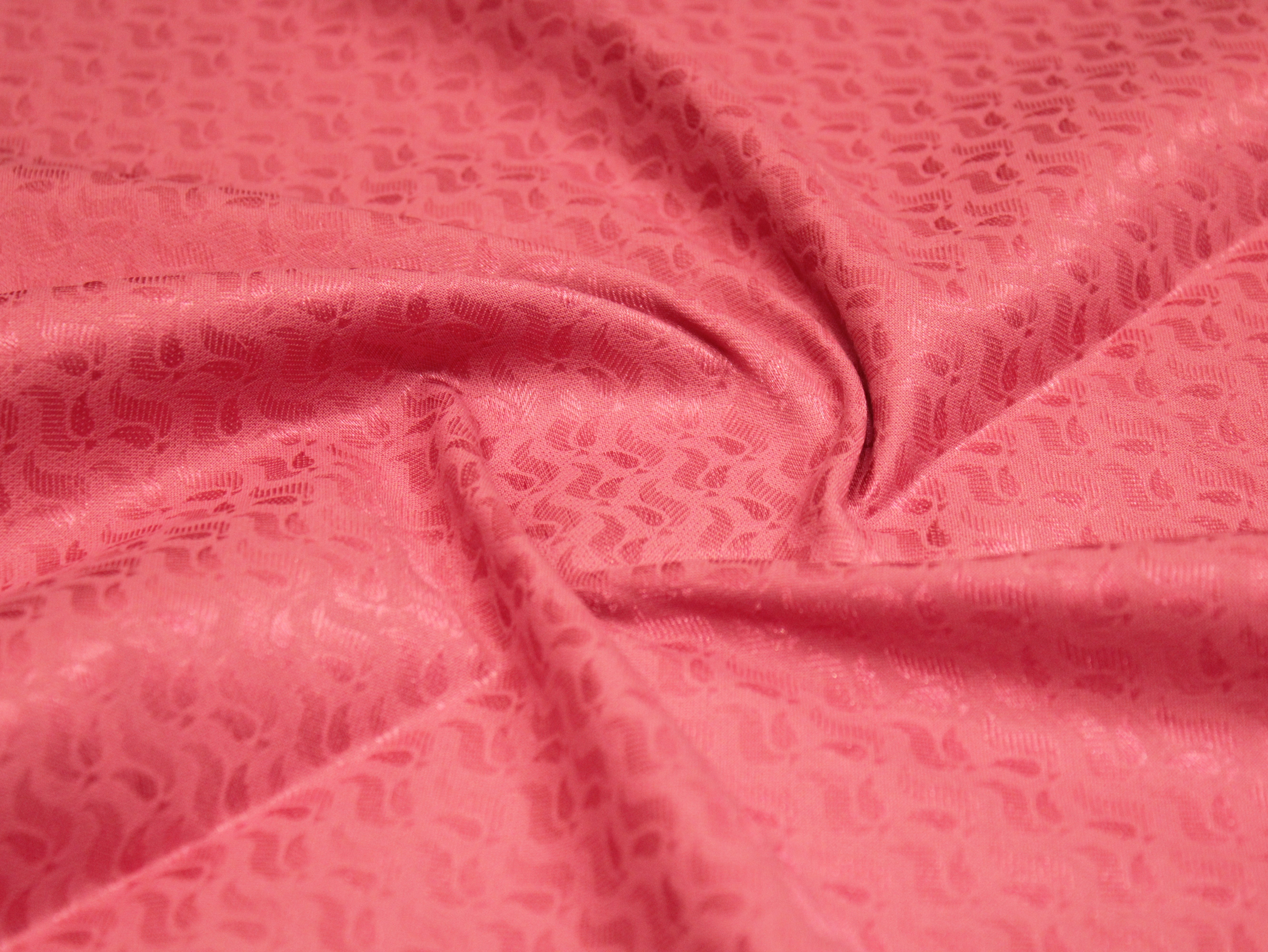 Mfoks Pure Cotton Self-Woven Fabric - Onion Peach