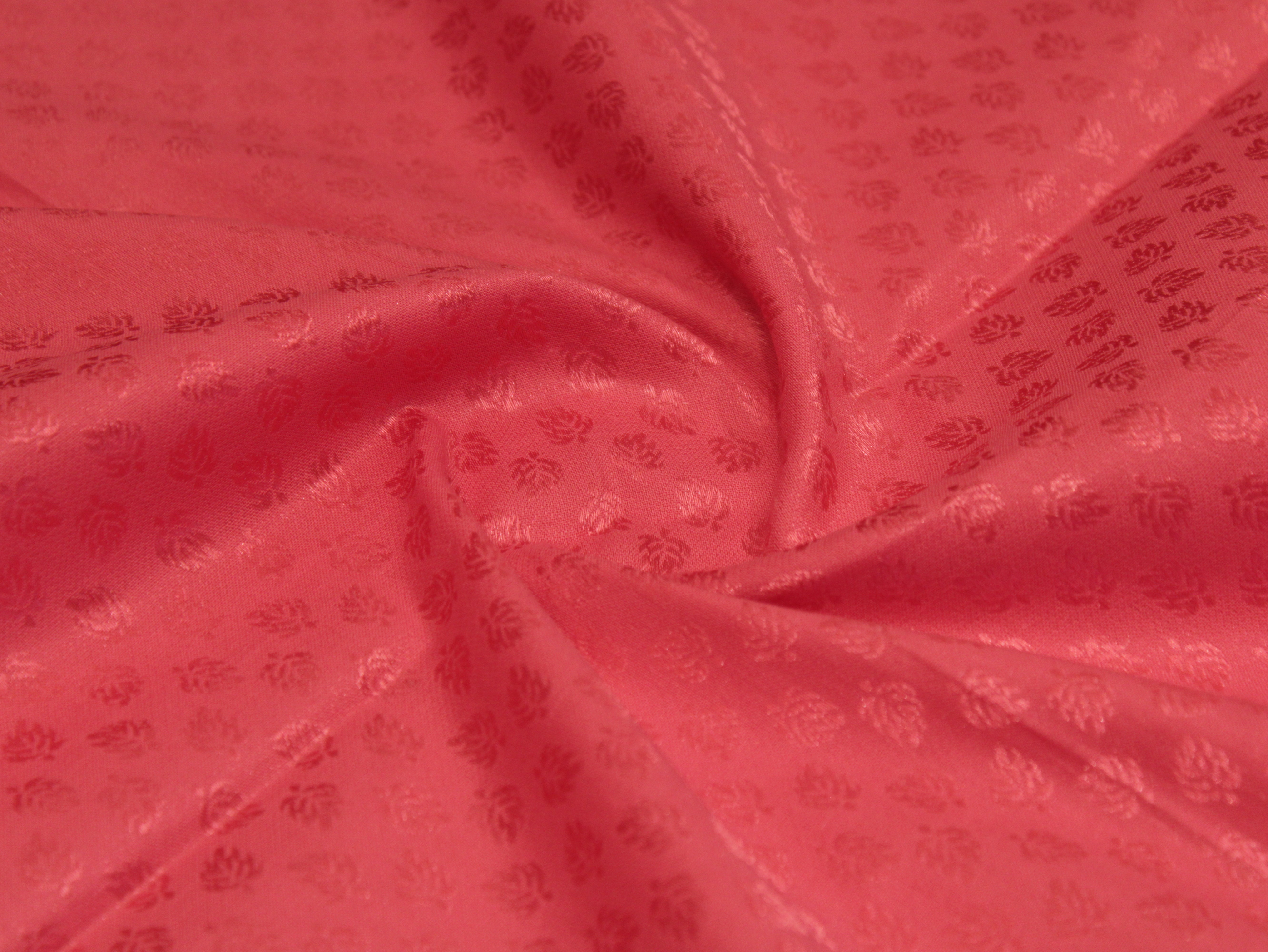 Mfoks Pure Cotton Self-Woven Fabric - Peach