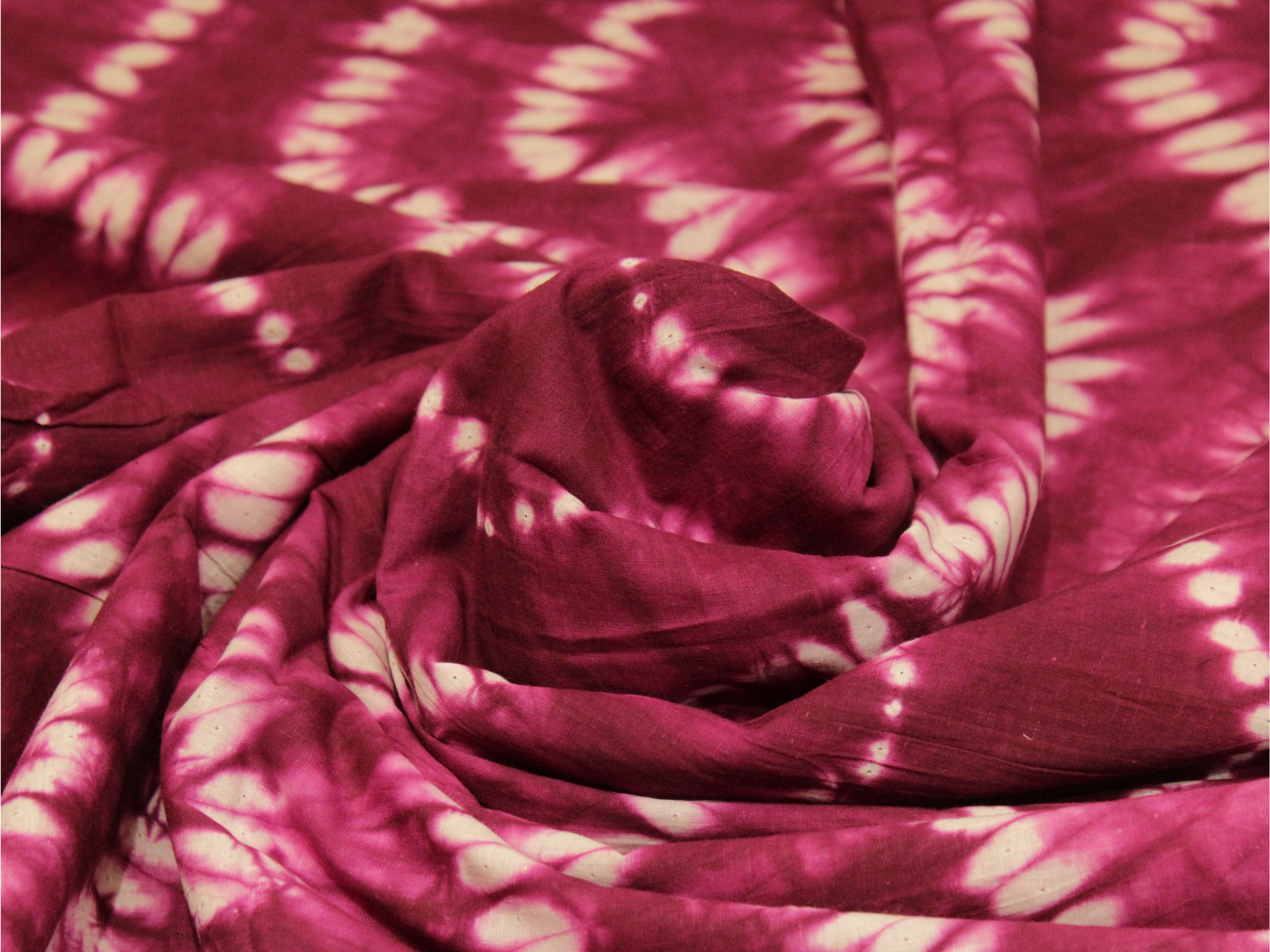 Euphoric - Cotton Hand Block Batik Printed Fabric by M'Foks - M'Foks