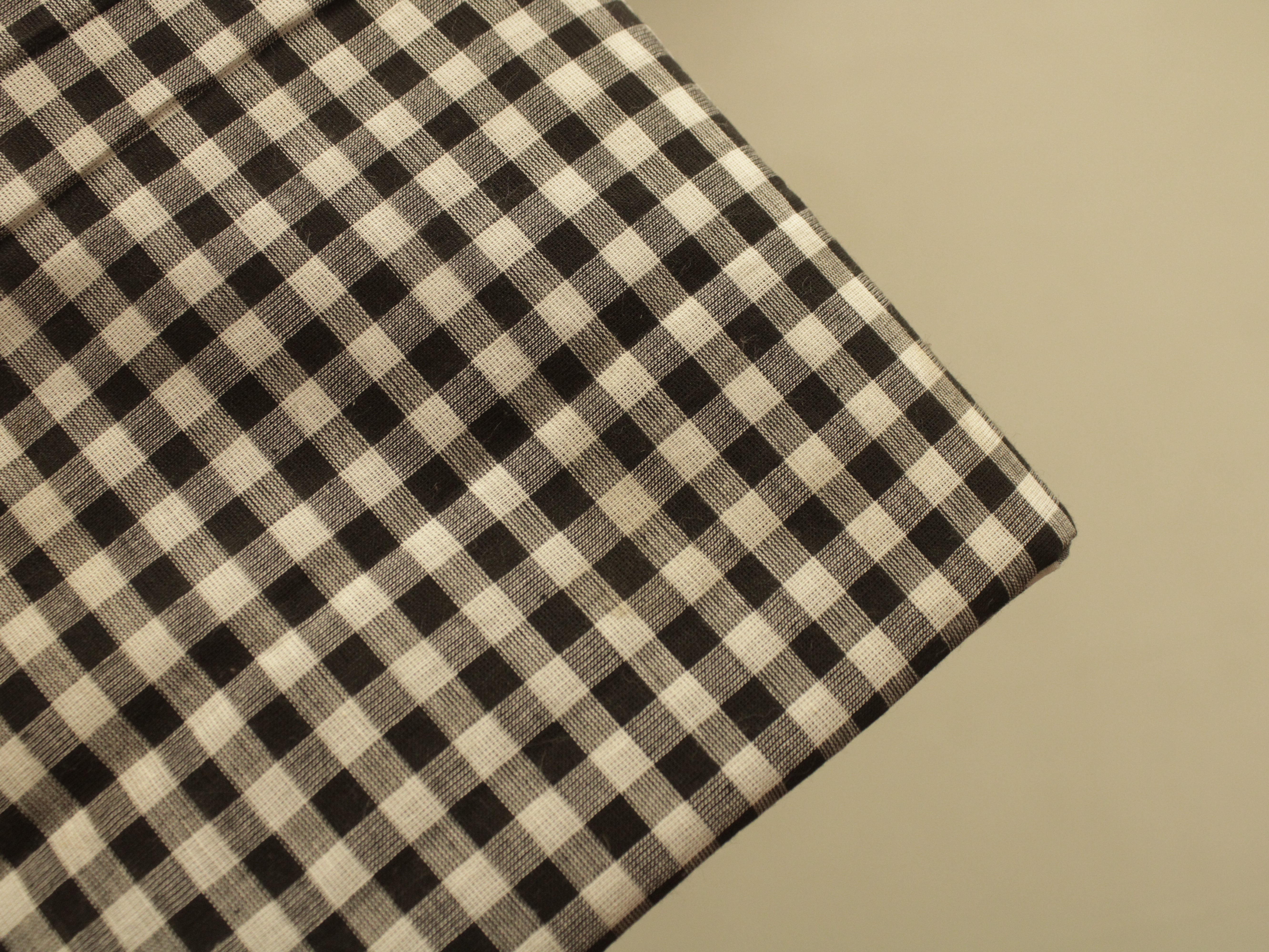 Checked Handloom Pure Cotton Woven Fabric