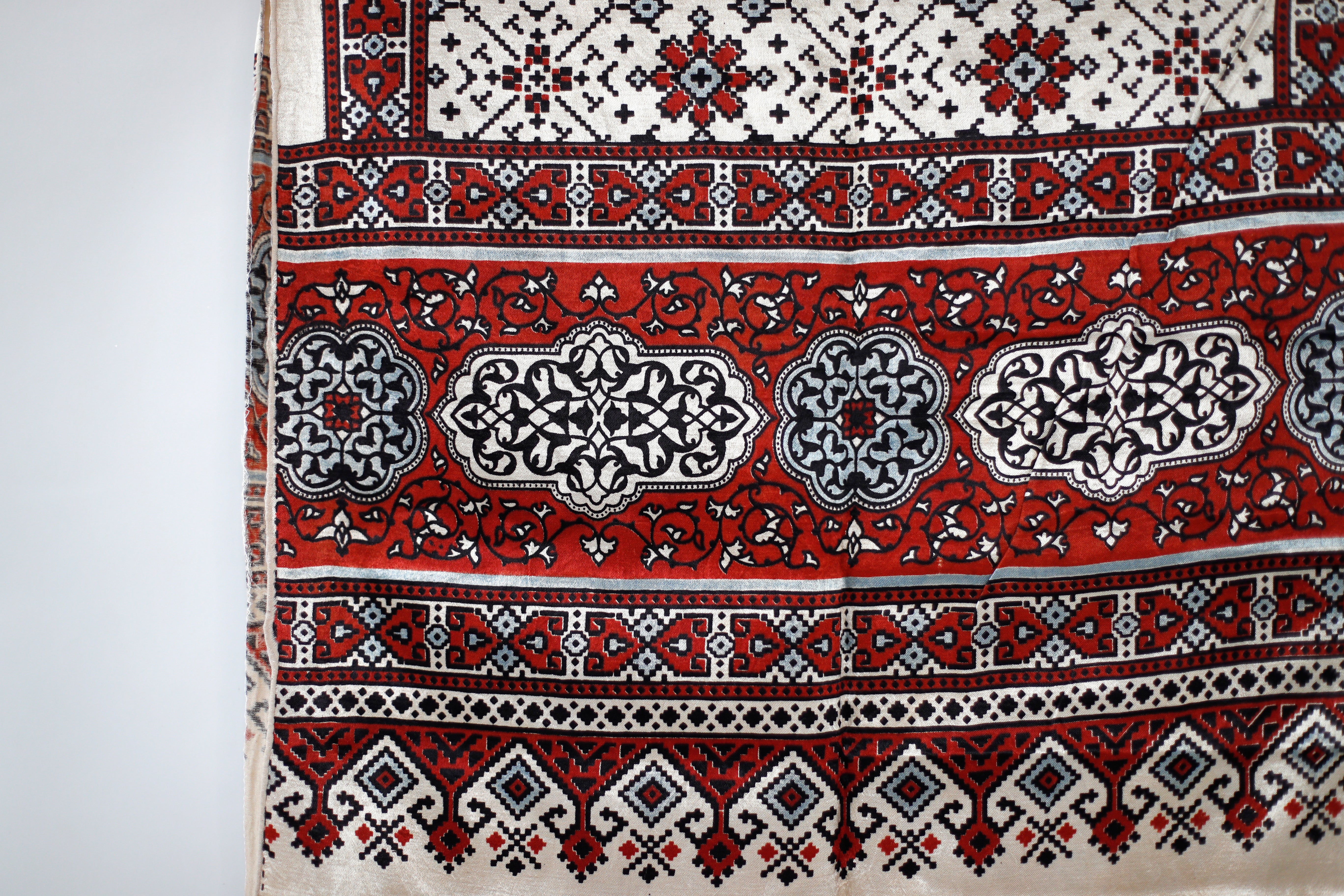 Ajrakh Gaji Silk Stole