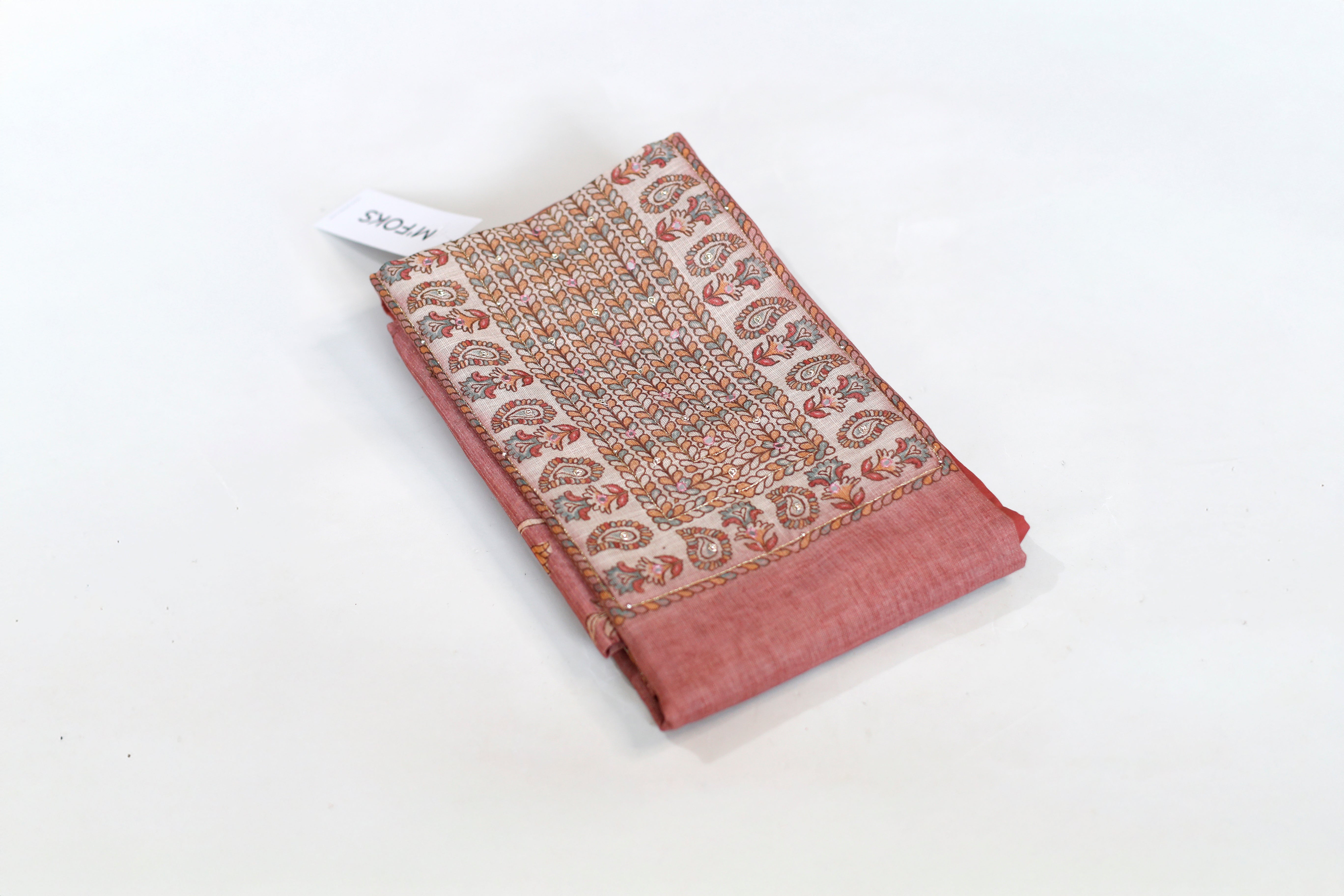 Tissue Digital Print Unstitched Suit with Dupatta - M'Foks