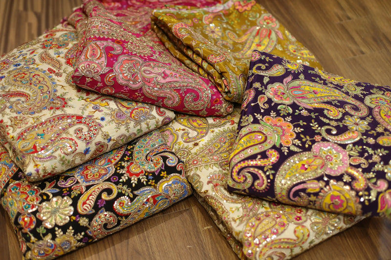 Cording Work Designer Fabrics