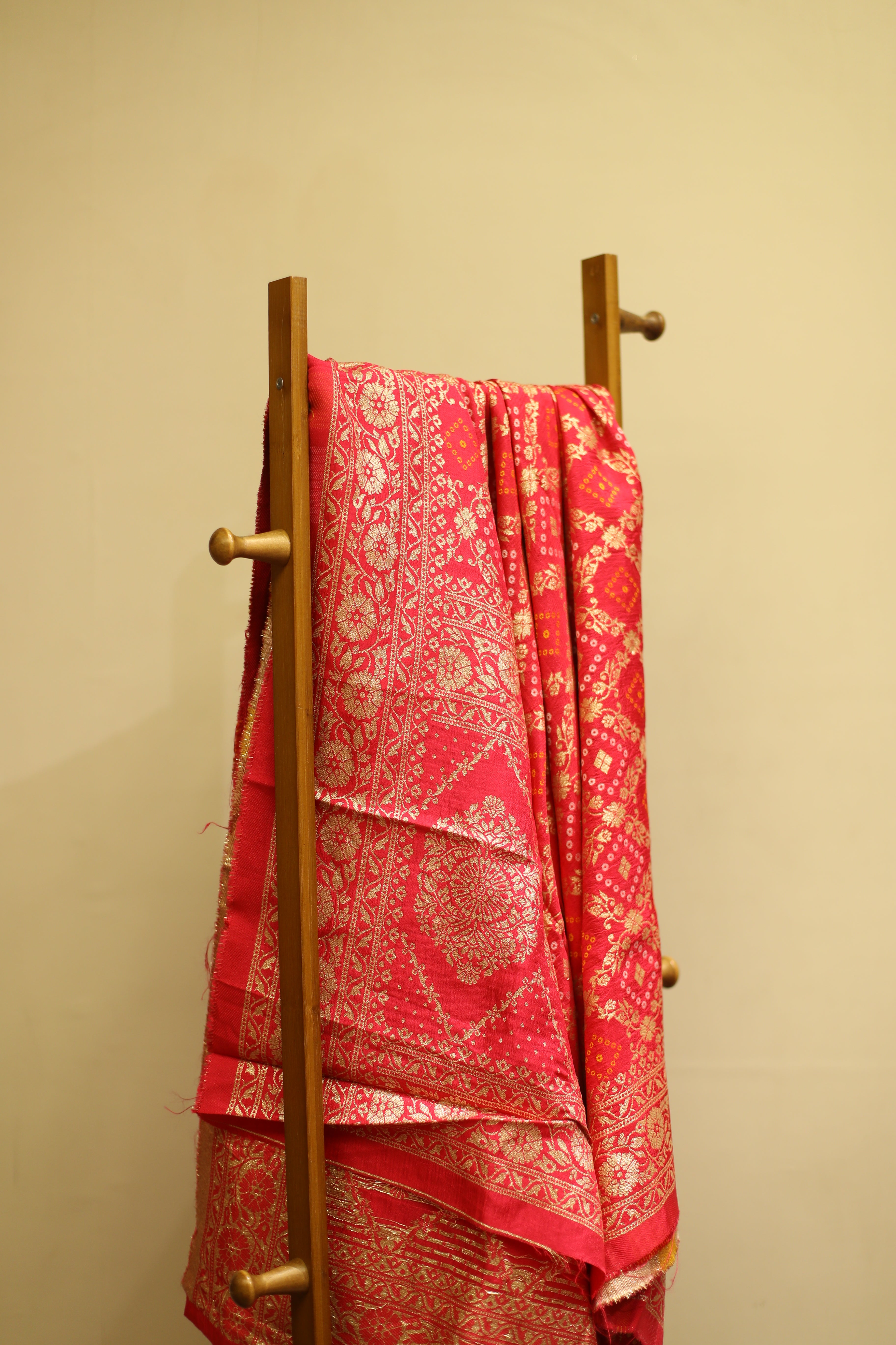 Dola Silk Zari Woven Dupatta/Stole - Rani