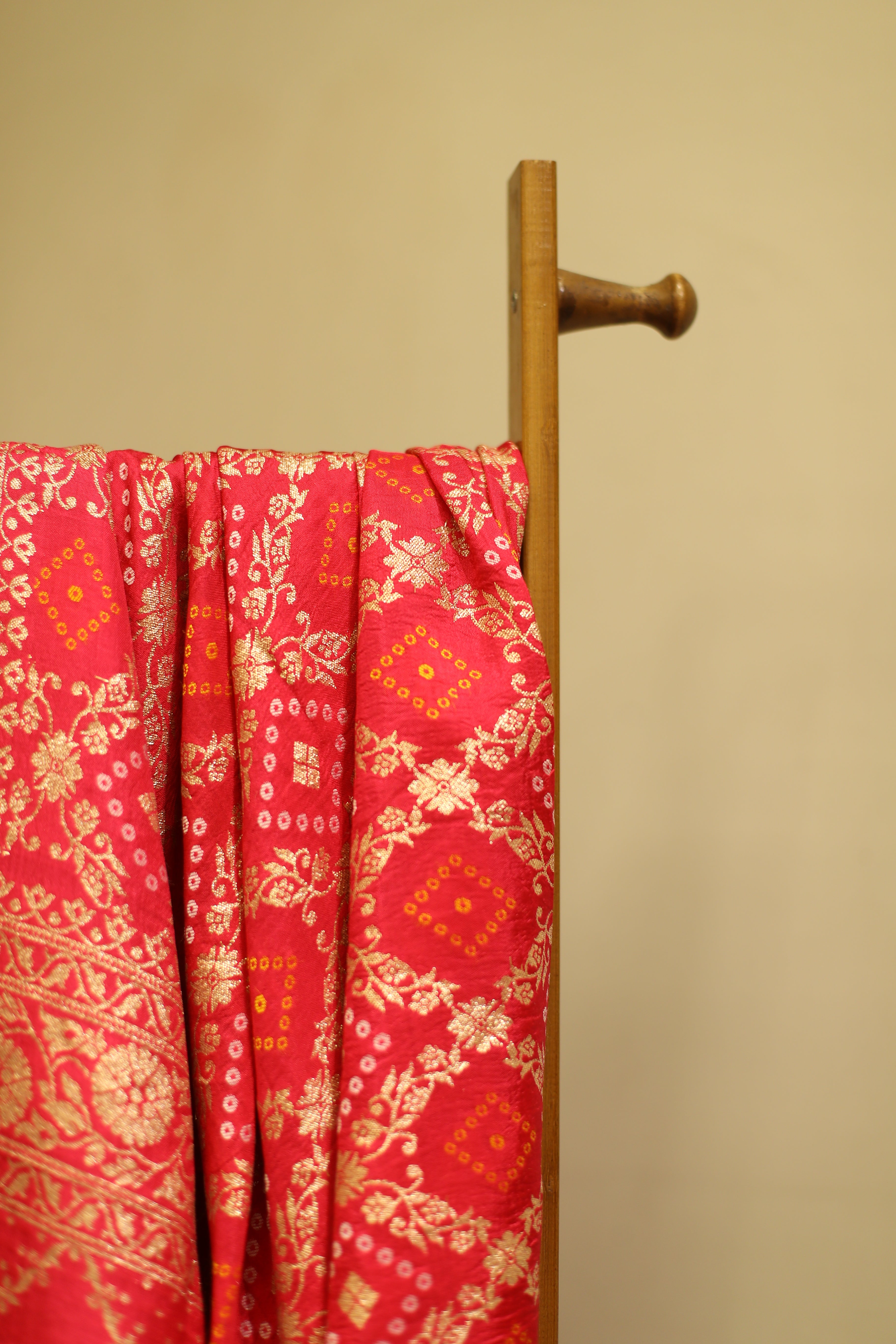 Dola Silk Zari Woven Dupatta/Stole - Rani