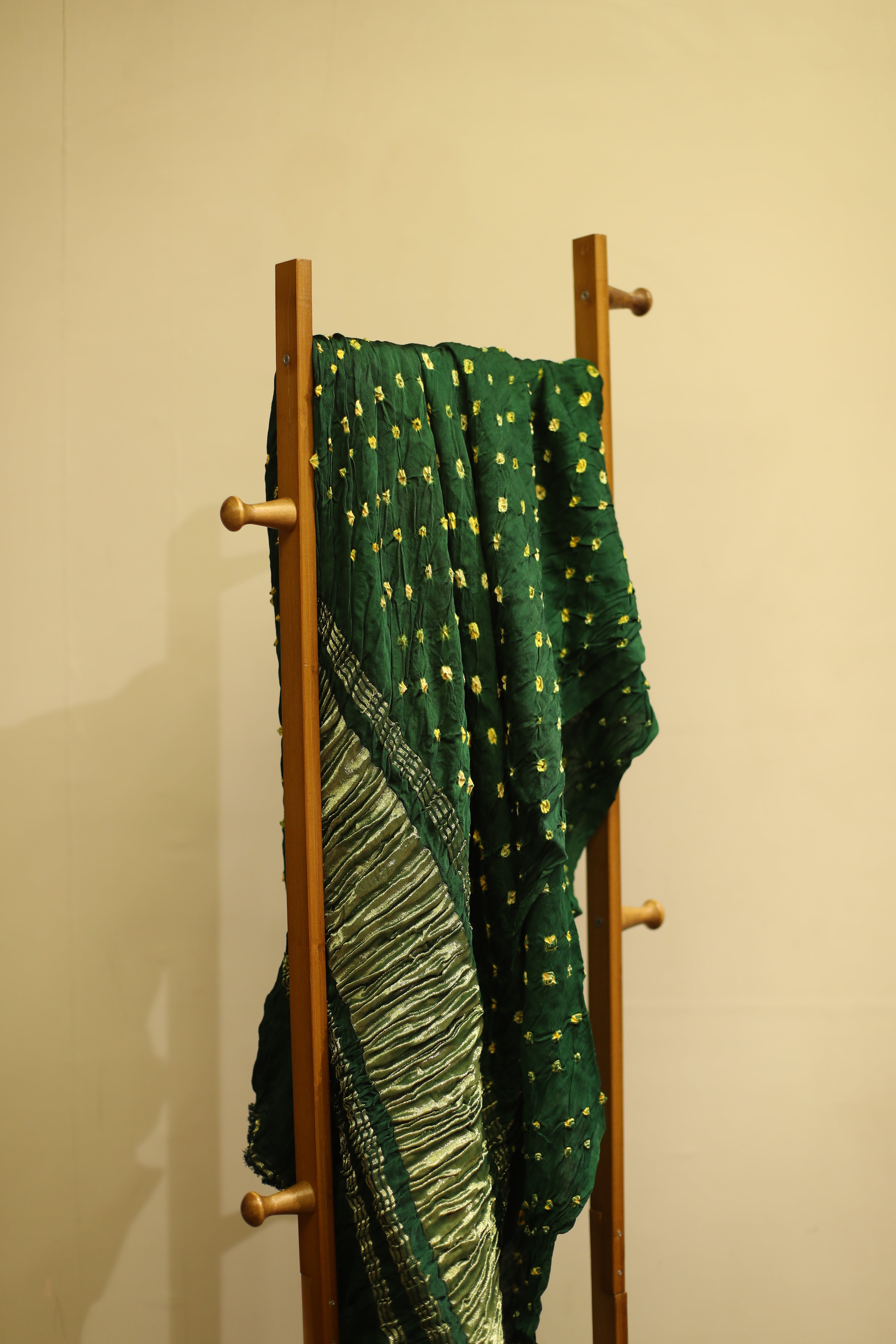 Pure Modal Green Lagdi Patta Dupatta