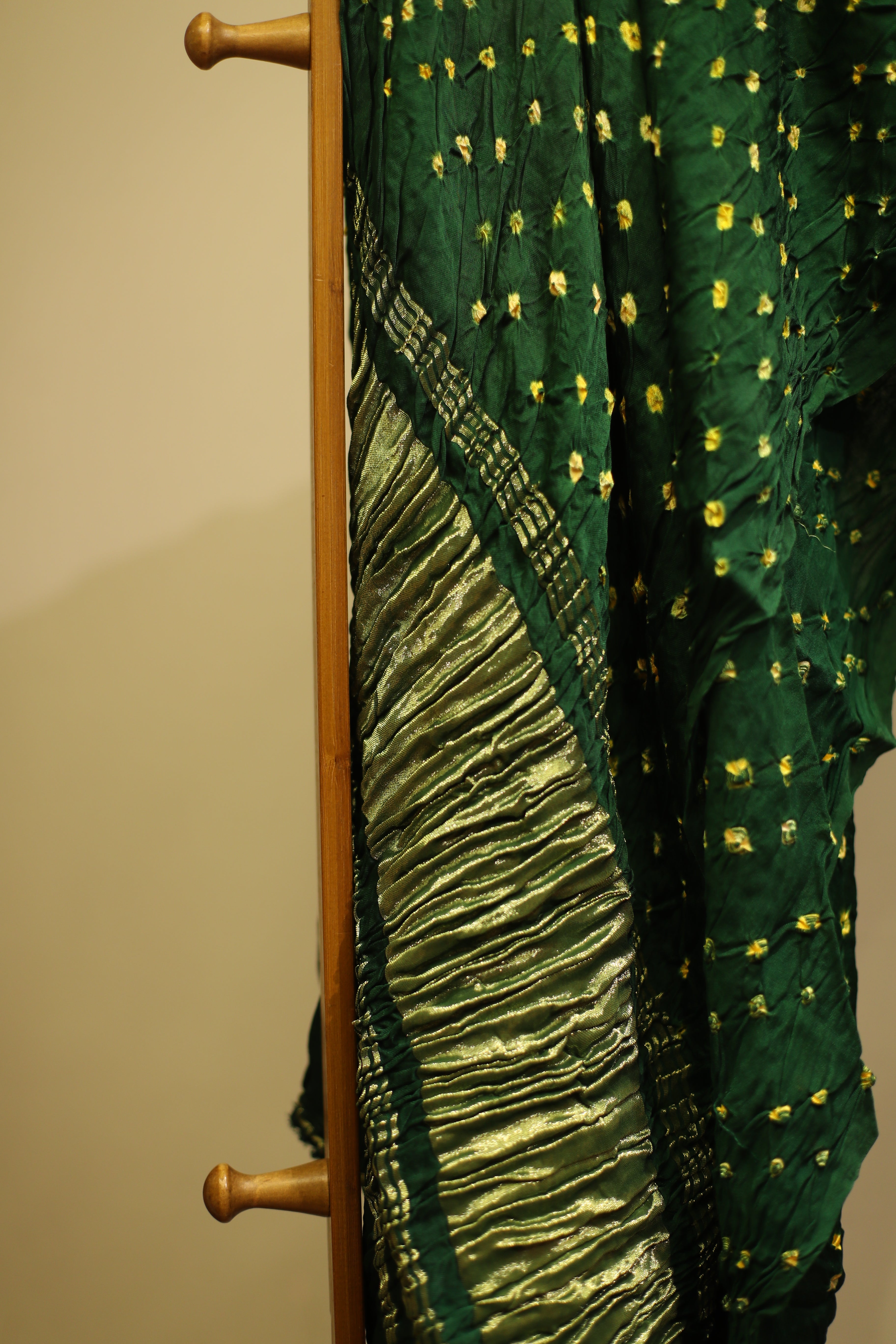 Pure Modal Green Lagdi Patta Dupatta
