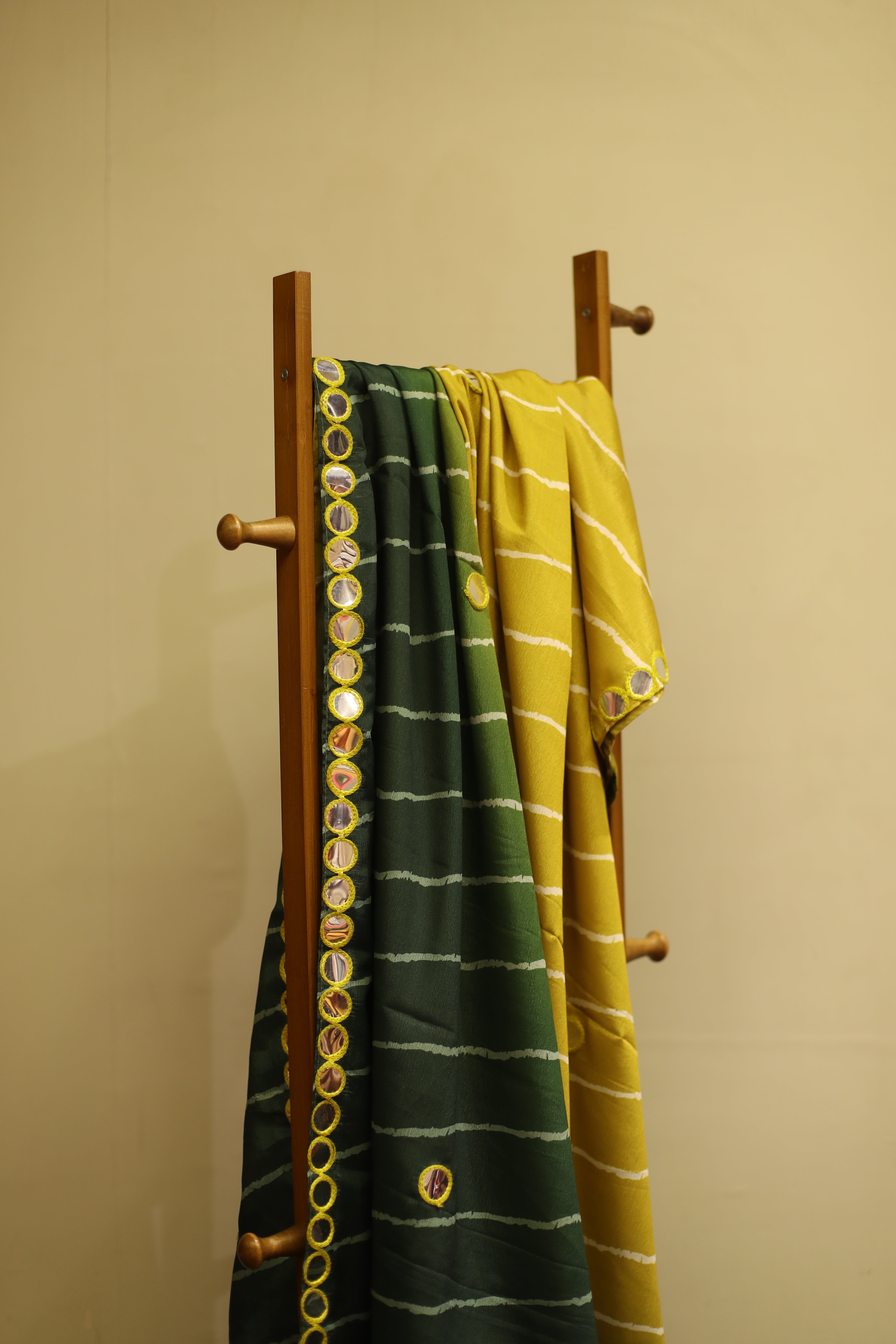 Viscose Chinon Digital Printed Dupatta/Stole - Green