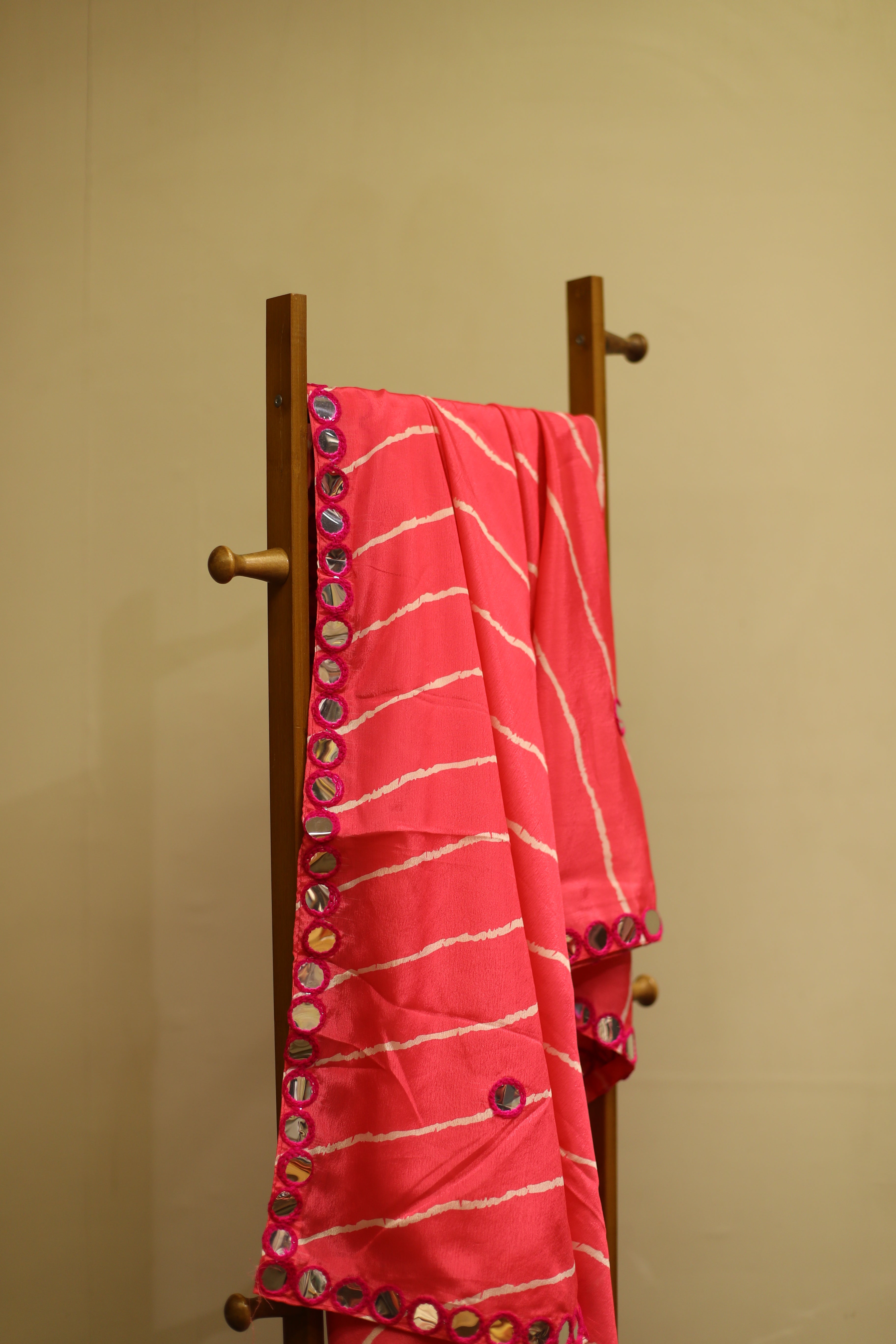 Viscose Chinon Digital Printed Dupatta/Stole - Rani