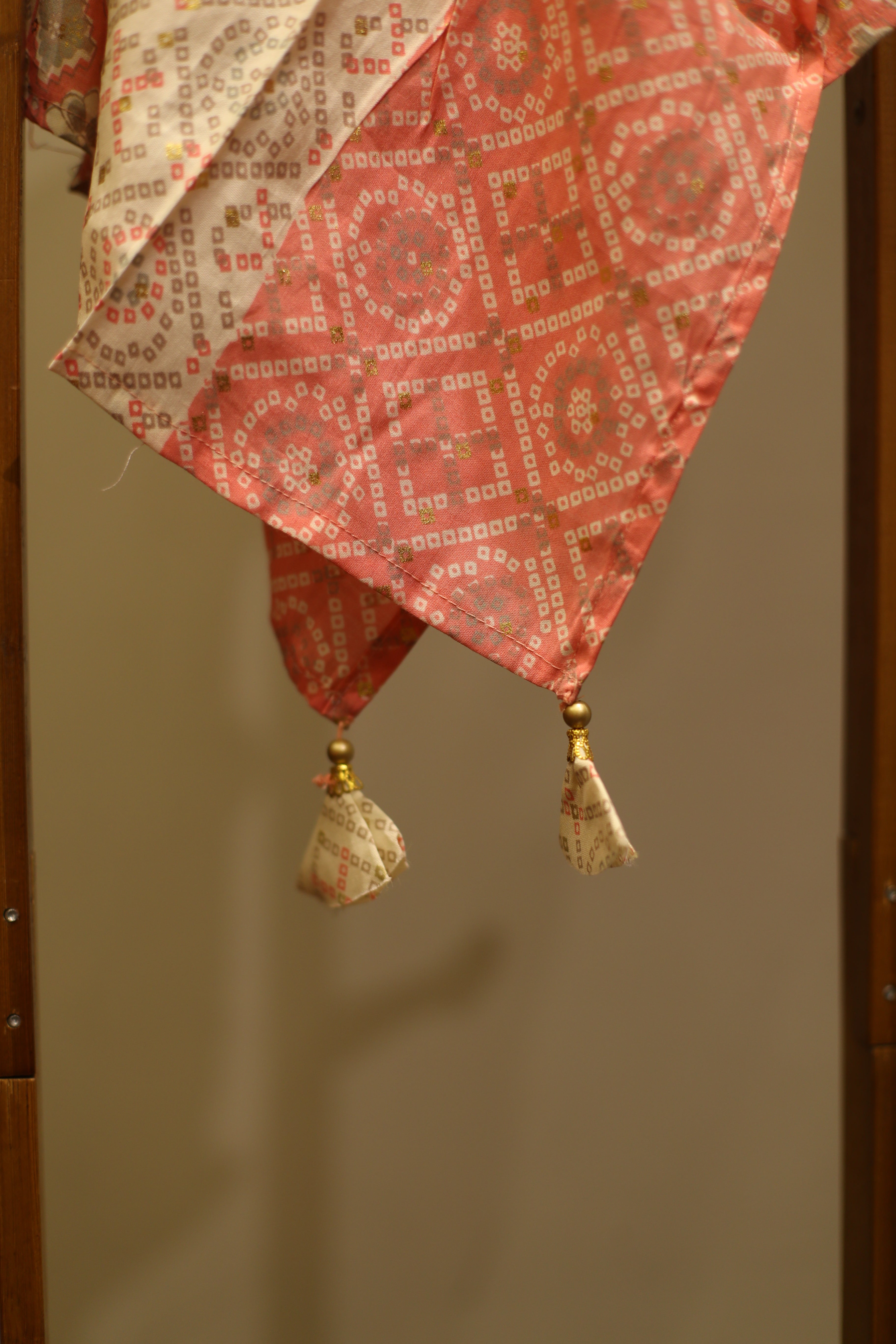 Muslin Digital Printed Stole - Peach