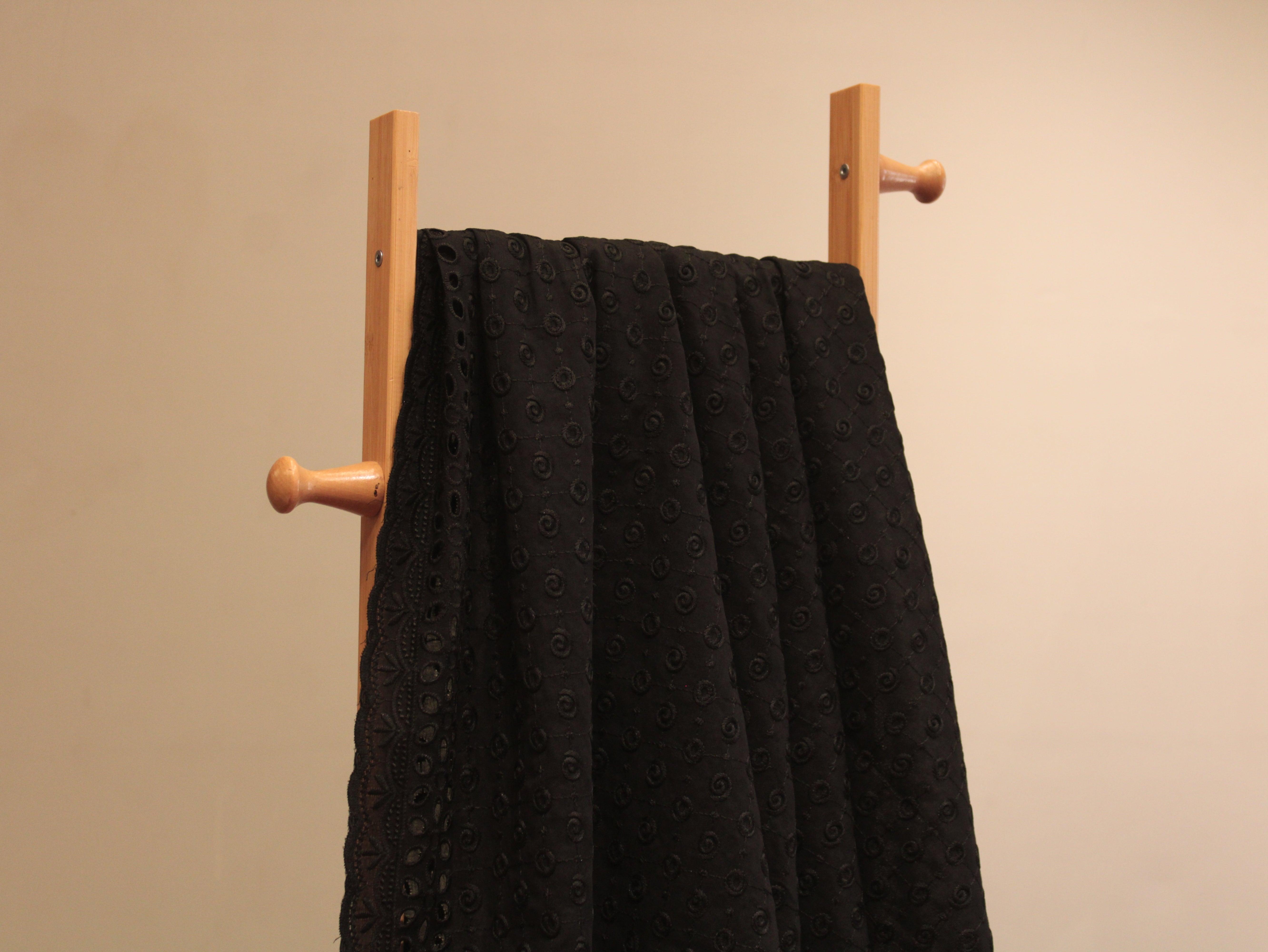 Dream weave - Mal Mal Cotton Panel Hakoba Fabric - BLack - M'Foks