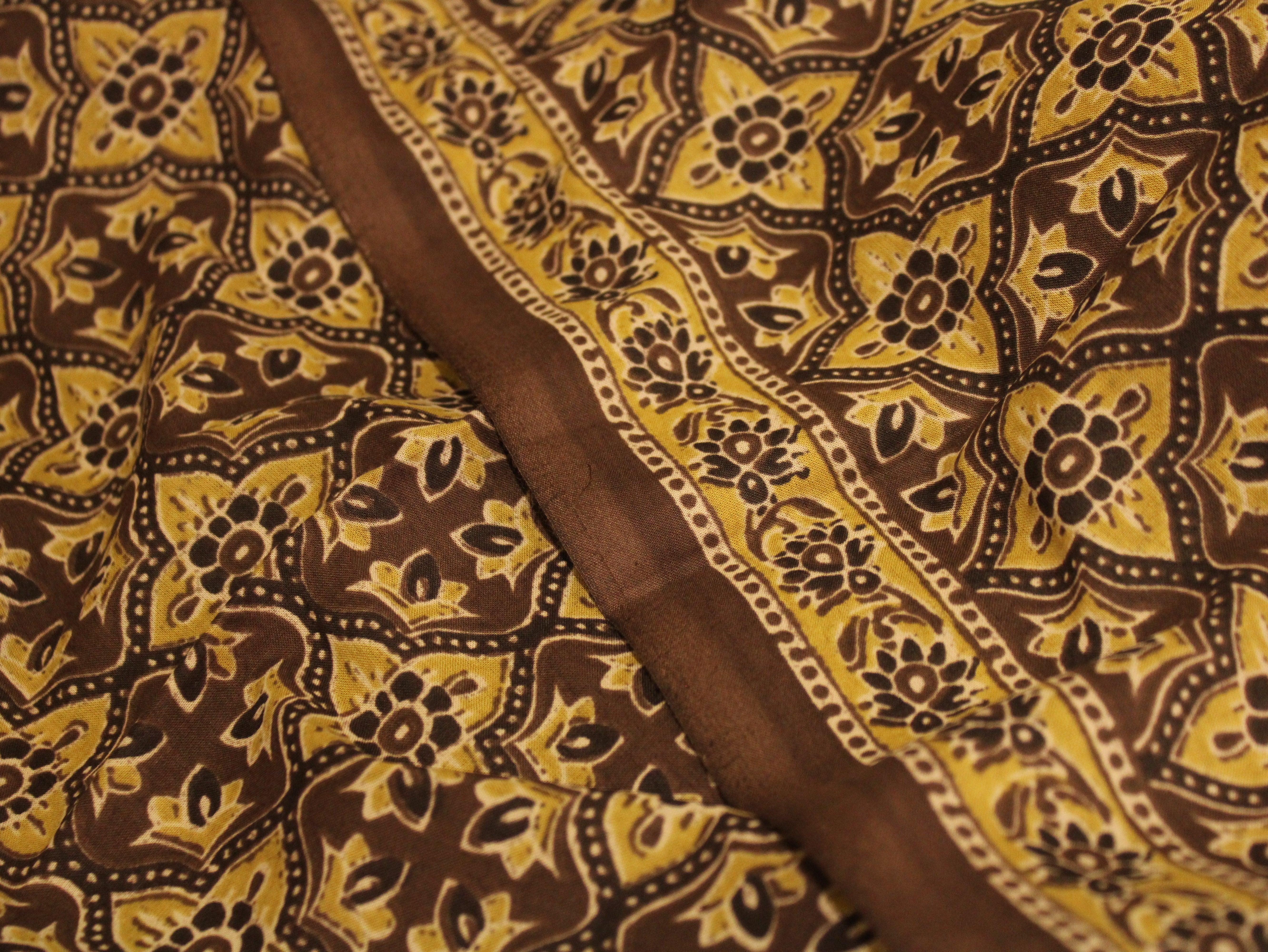 Euphoric - Cotton Ajrakh Print Fabric by M'Foks - M'Foks
