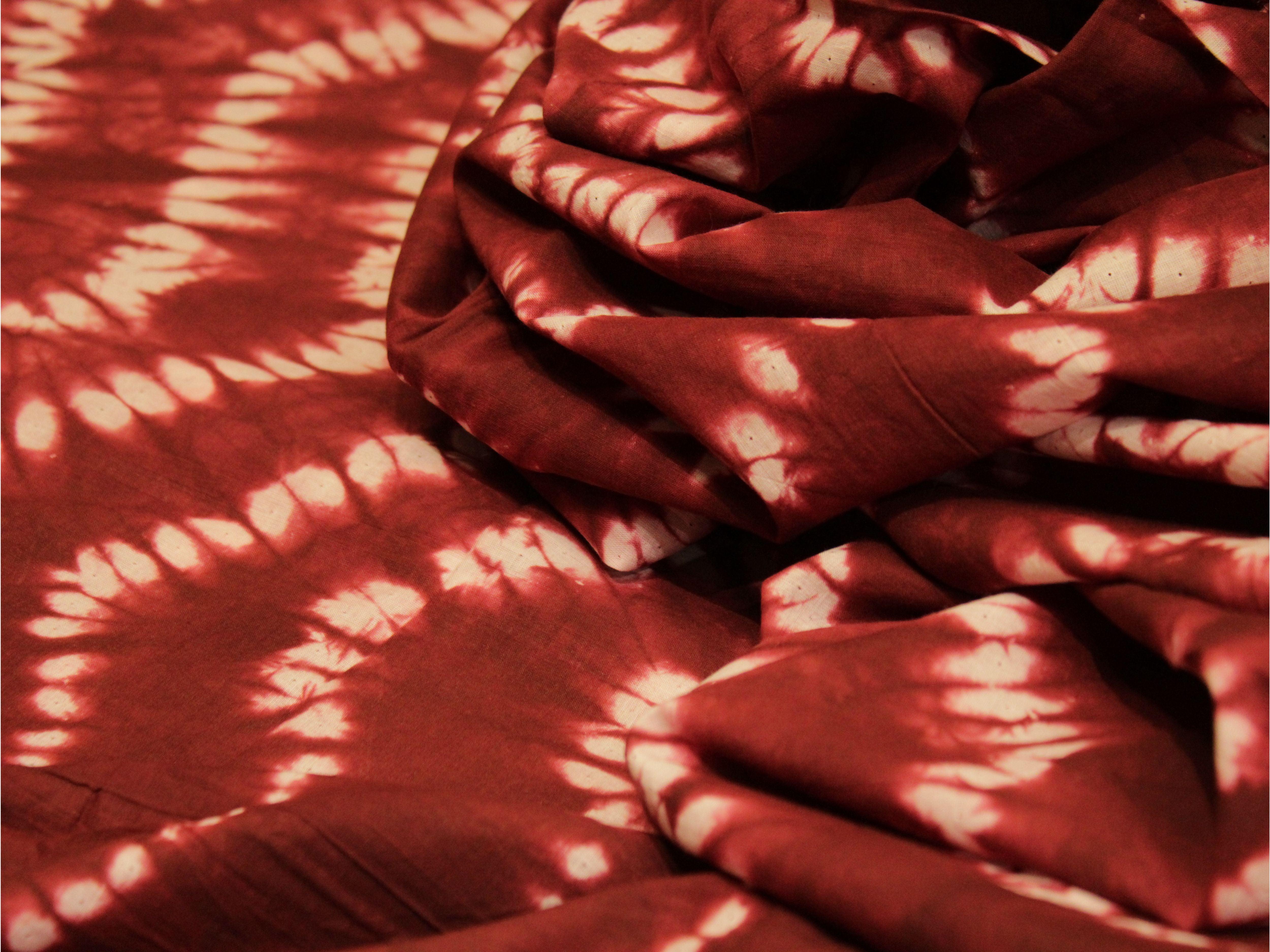 Euphoric - Cotton Hand Block Batik Printed Fabric by M'Foks - M'Foks