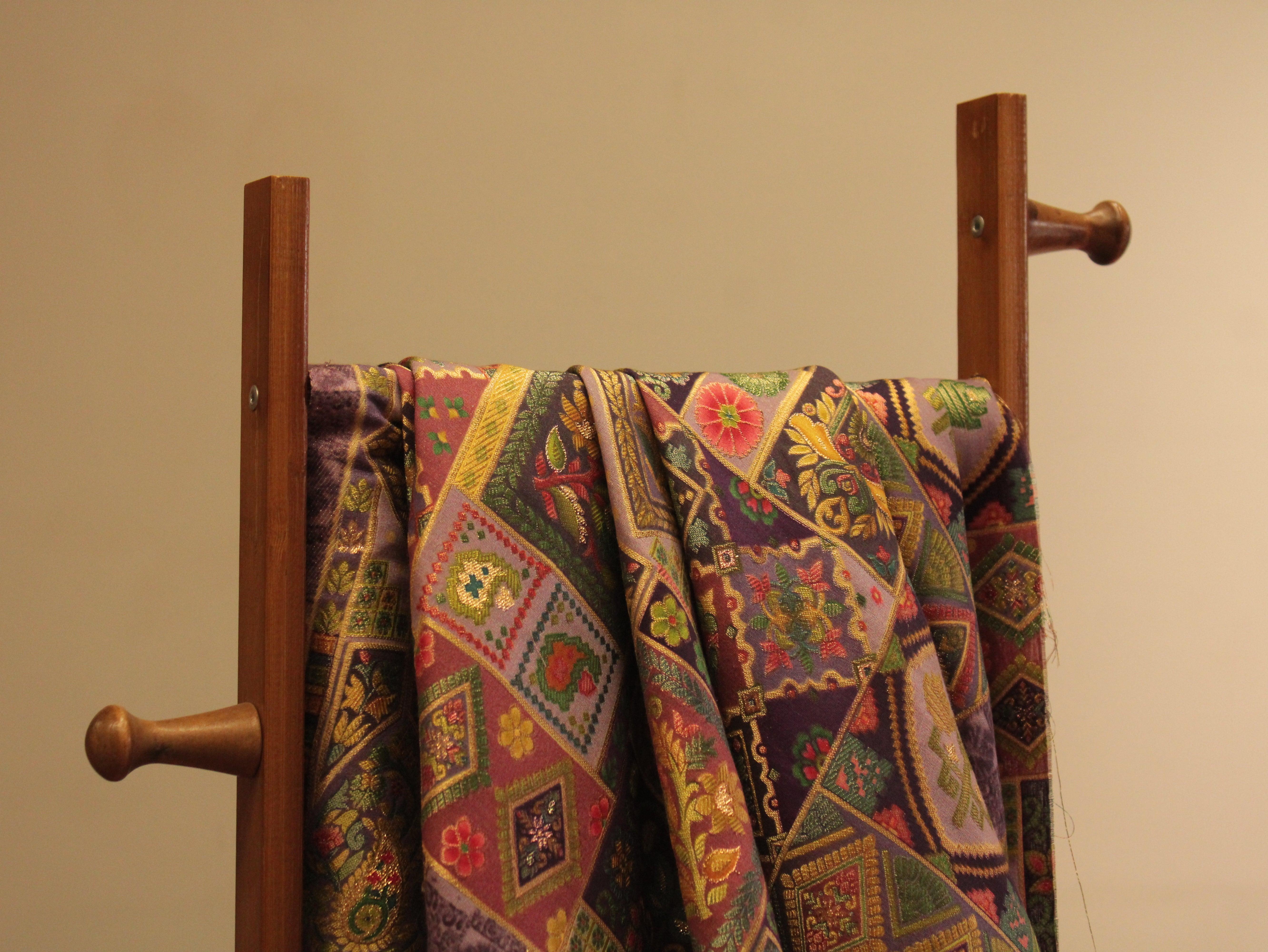 Kaleido : Woven Jacquard Fabric - Purple - M'Foks