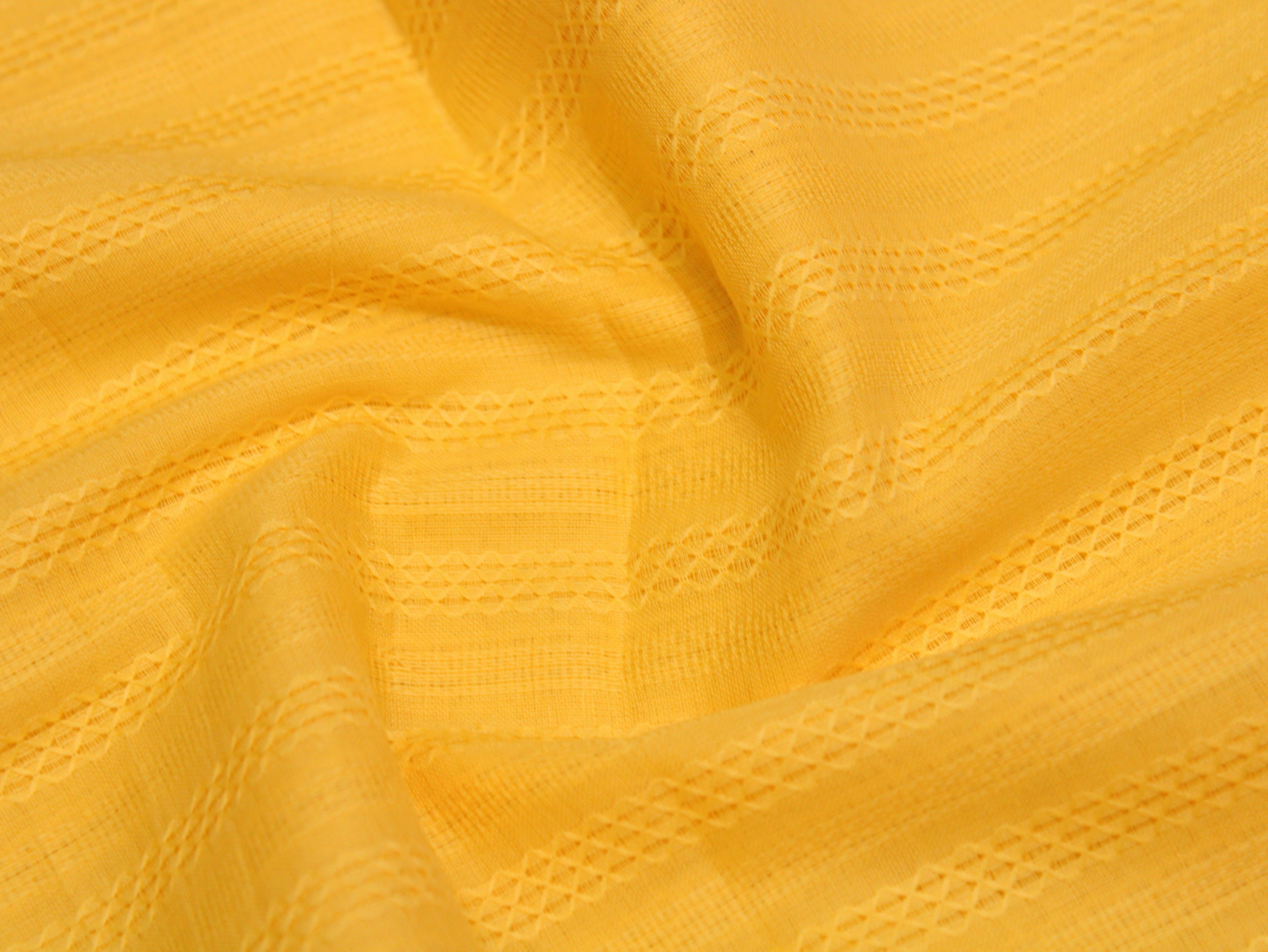 Knitted Woven Cotton Fabric - Fanta Yellow - M'Foks