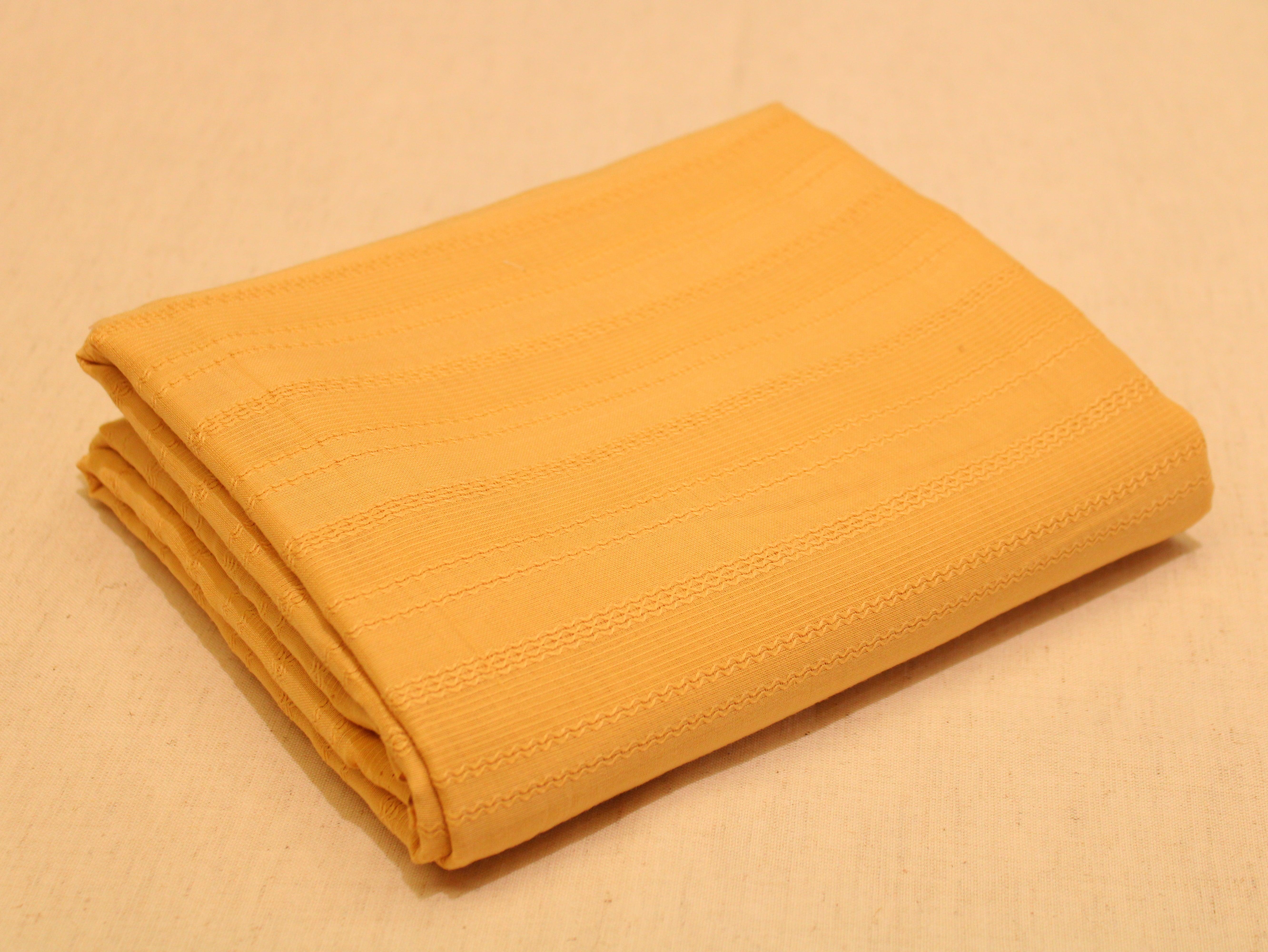 Knitted Woven Cotton Fabric - Pastel Yellow - M'Foks