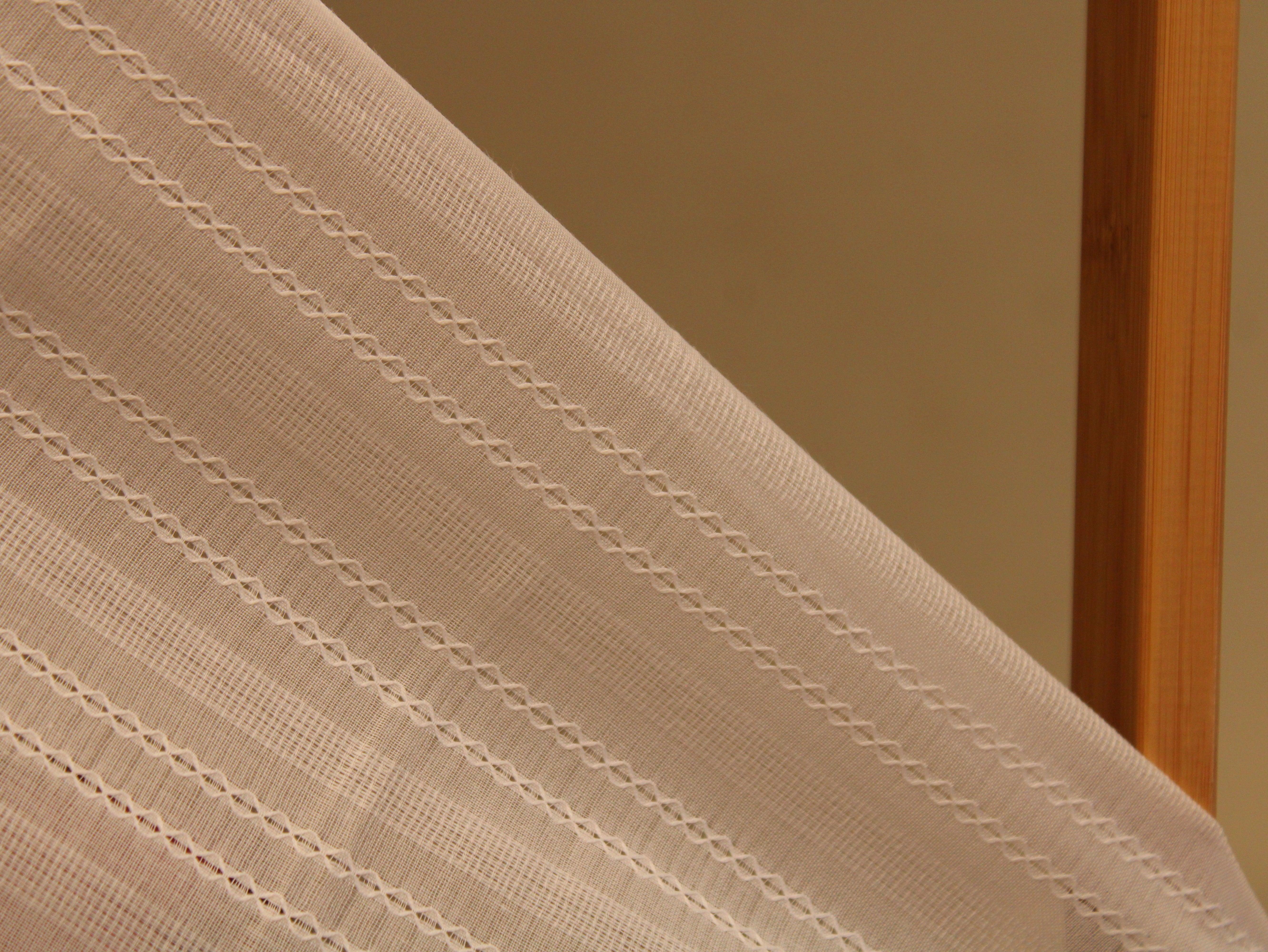 Knitted Woven Cotton Fabric - White - M'Foks