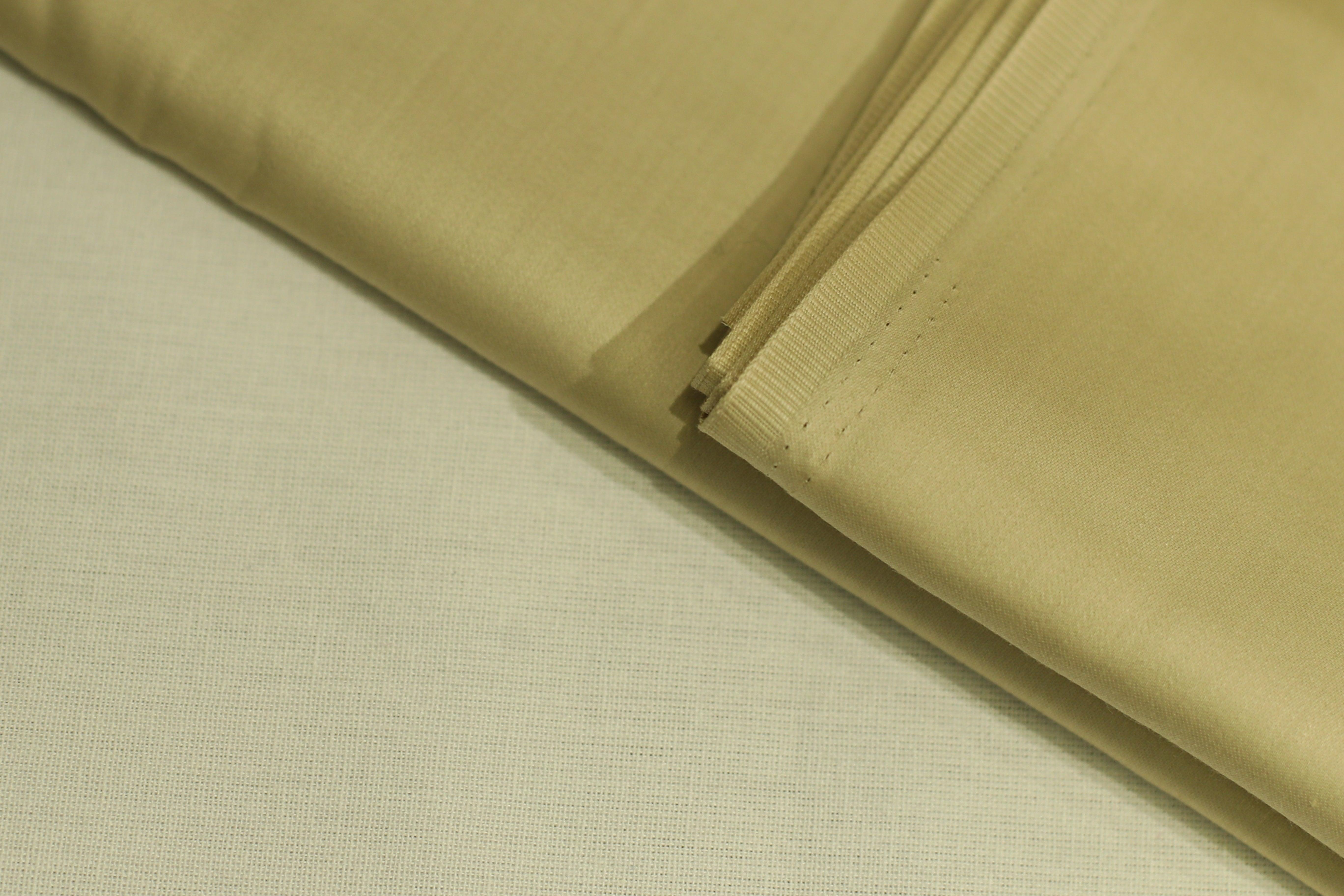 Mfoks : Everyday Plain Cotton Satin Fabric - Beige - M'Foks