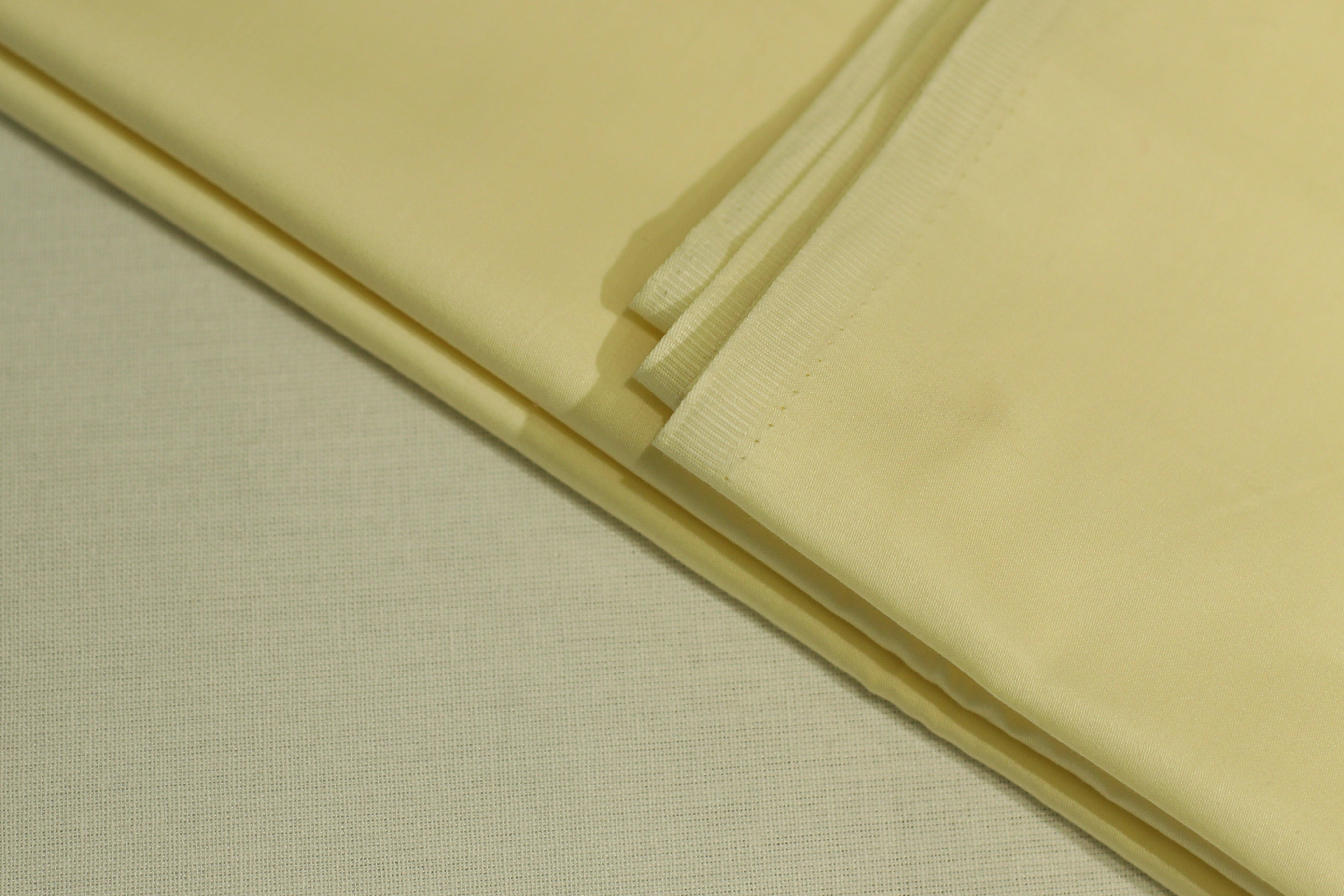 Mfoks : Everyday Plain Cotton Satin Fabric - Cream - M'Foks