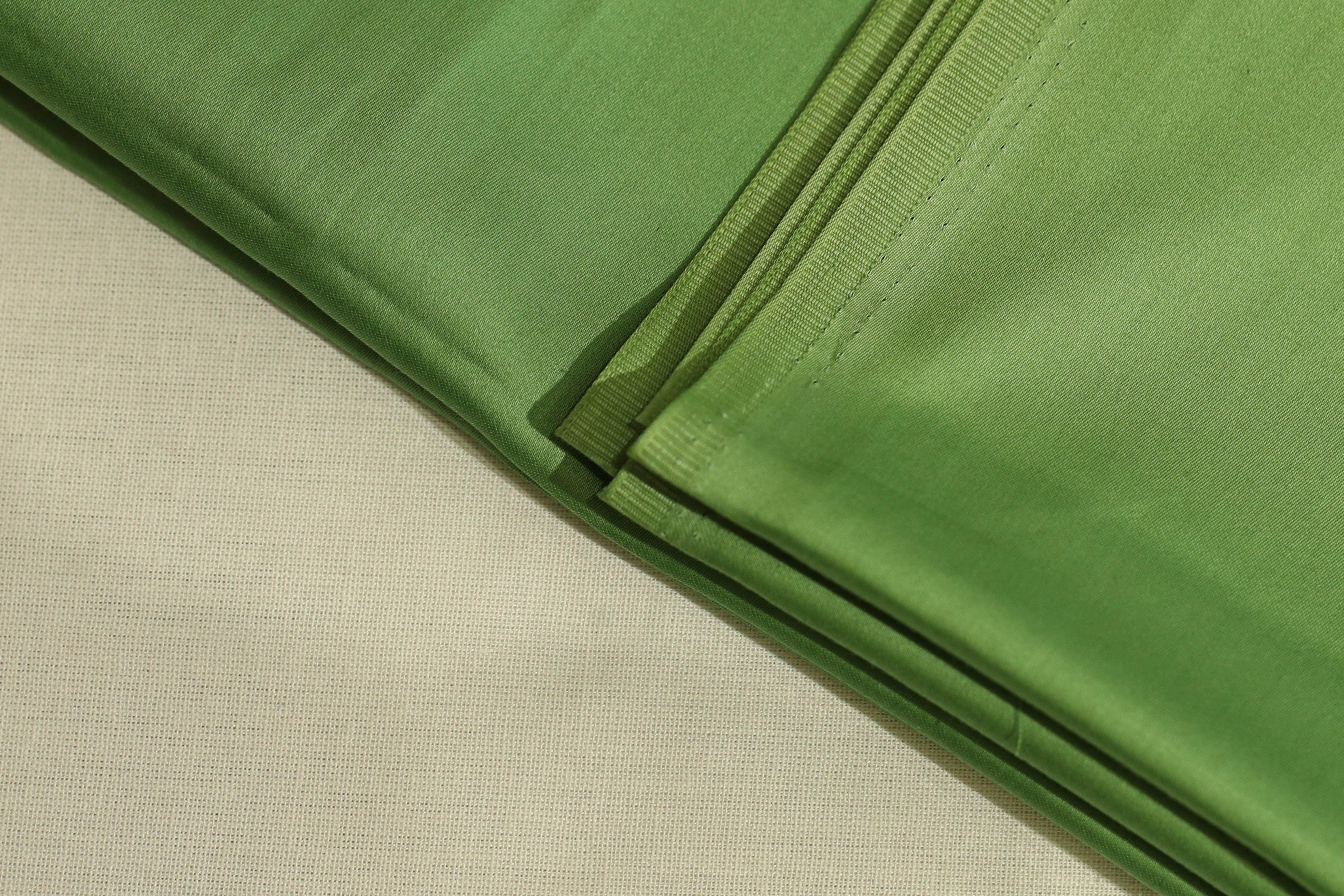 Mfoks : Everyday Plain Cotton Satin Fabric - Dark Pista Green - M'Foks