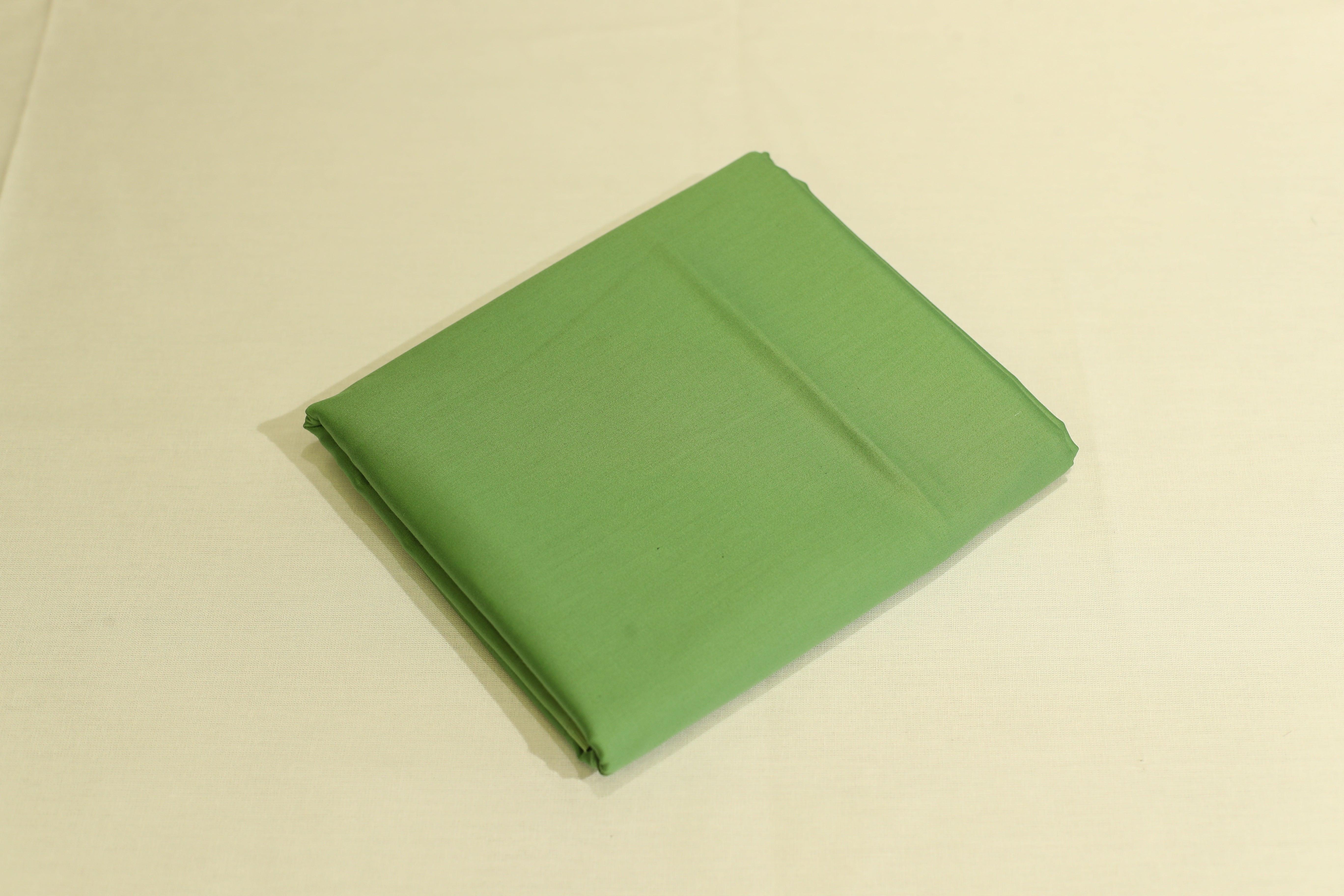 Mfoks : Everyday Plain Cotton Satin Fabric - Dark Pista Green - M'Foks