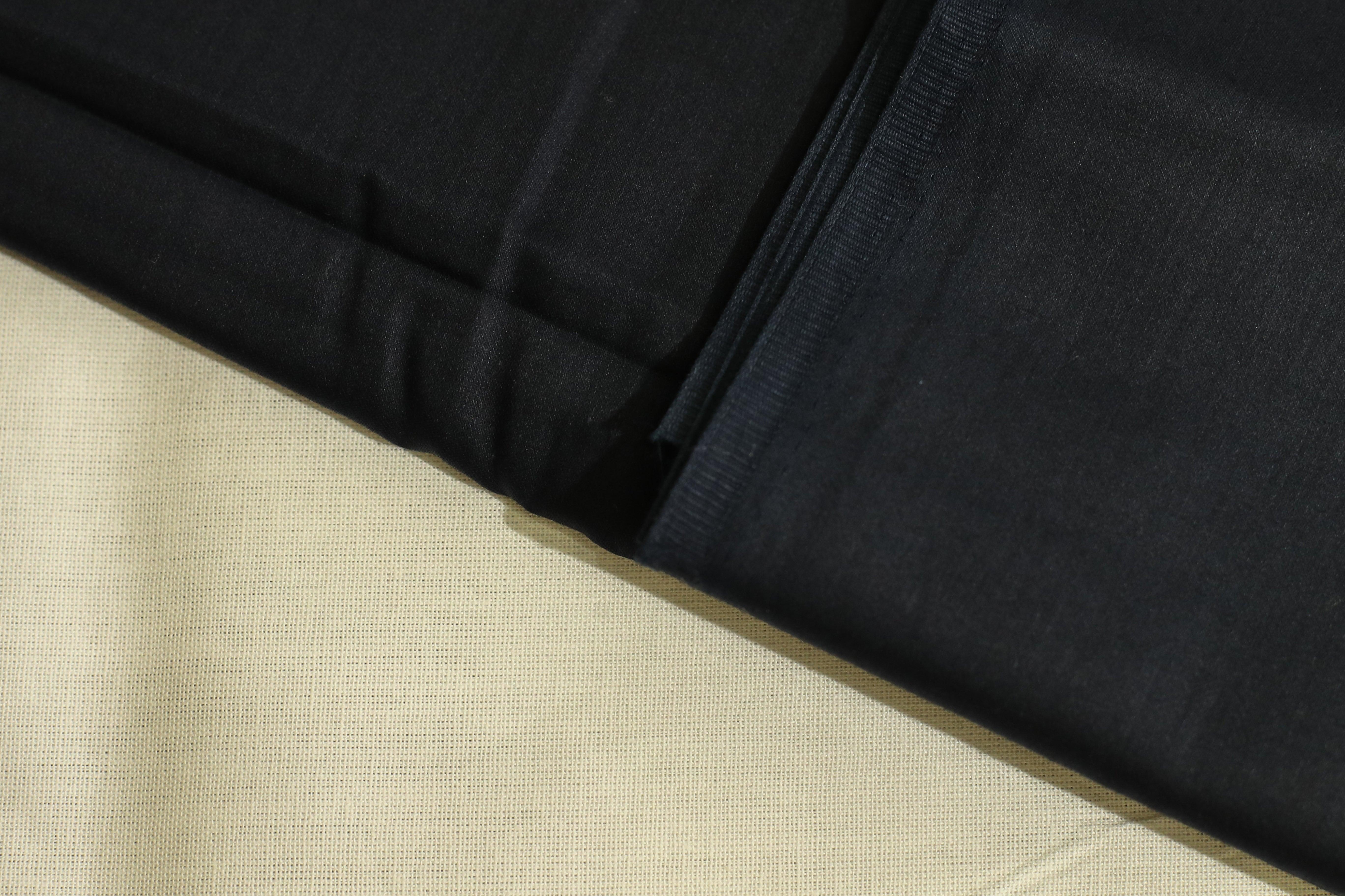 Mfoks : Everyday Plain Cotton Satin Fabric - Navy Blue - M'Foks