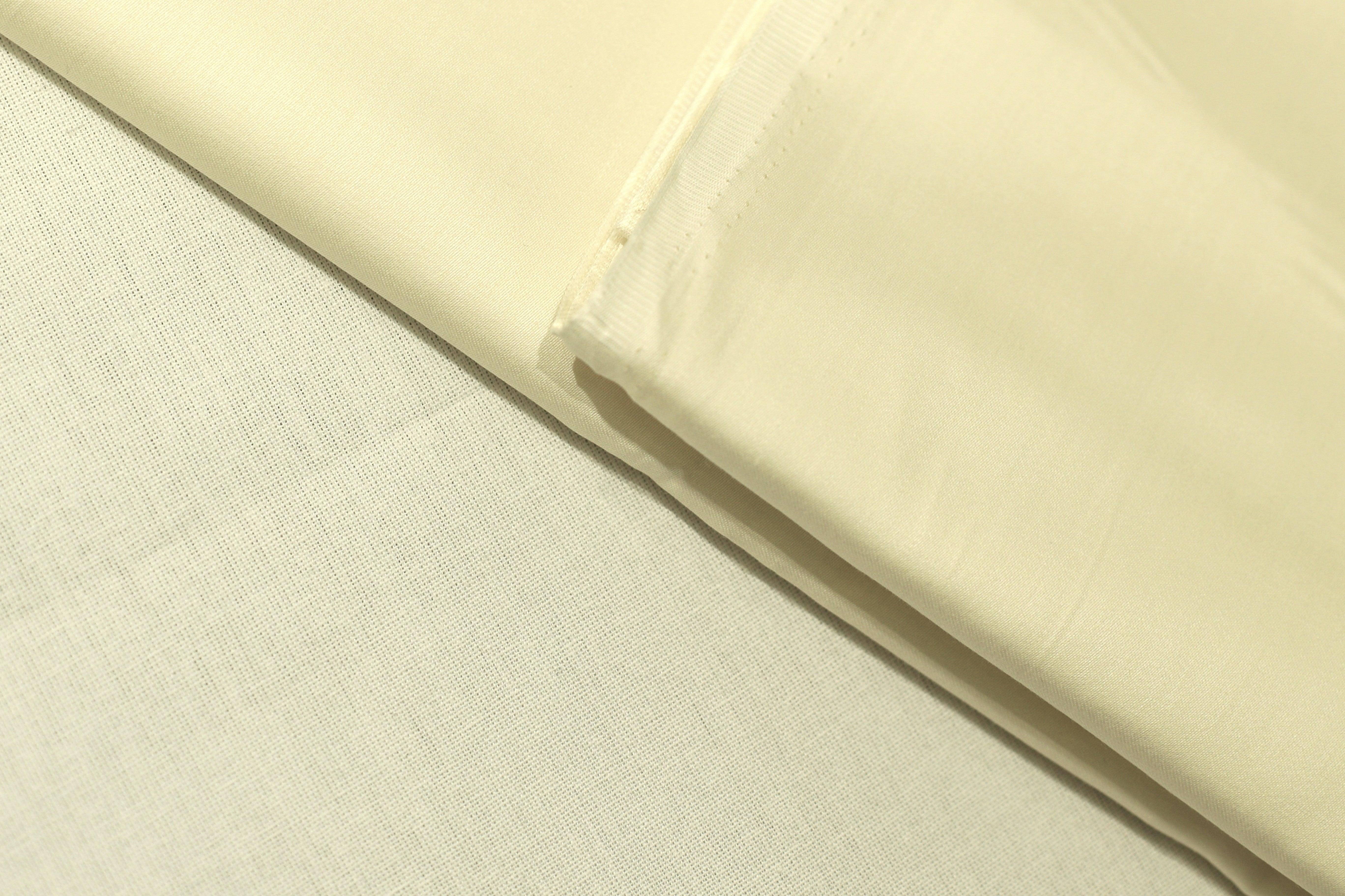 Mfoks : Everyday Plain Cotton Satin Fabric - OFF White - M'Foks