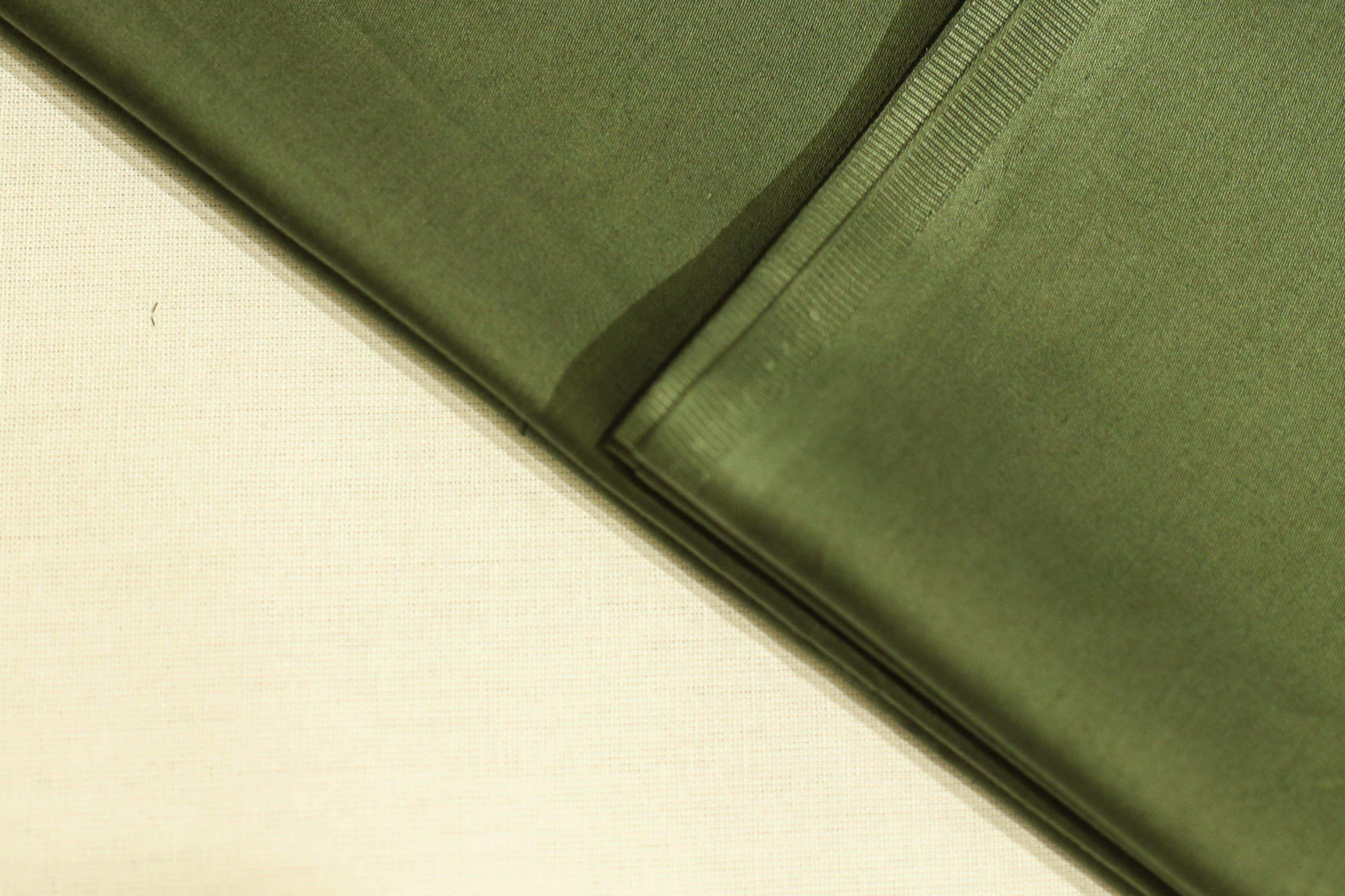 Mfoks : Everyday Plain Cotton Satin Fabric - Old Leaf Green - M'Foks