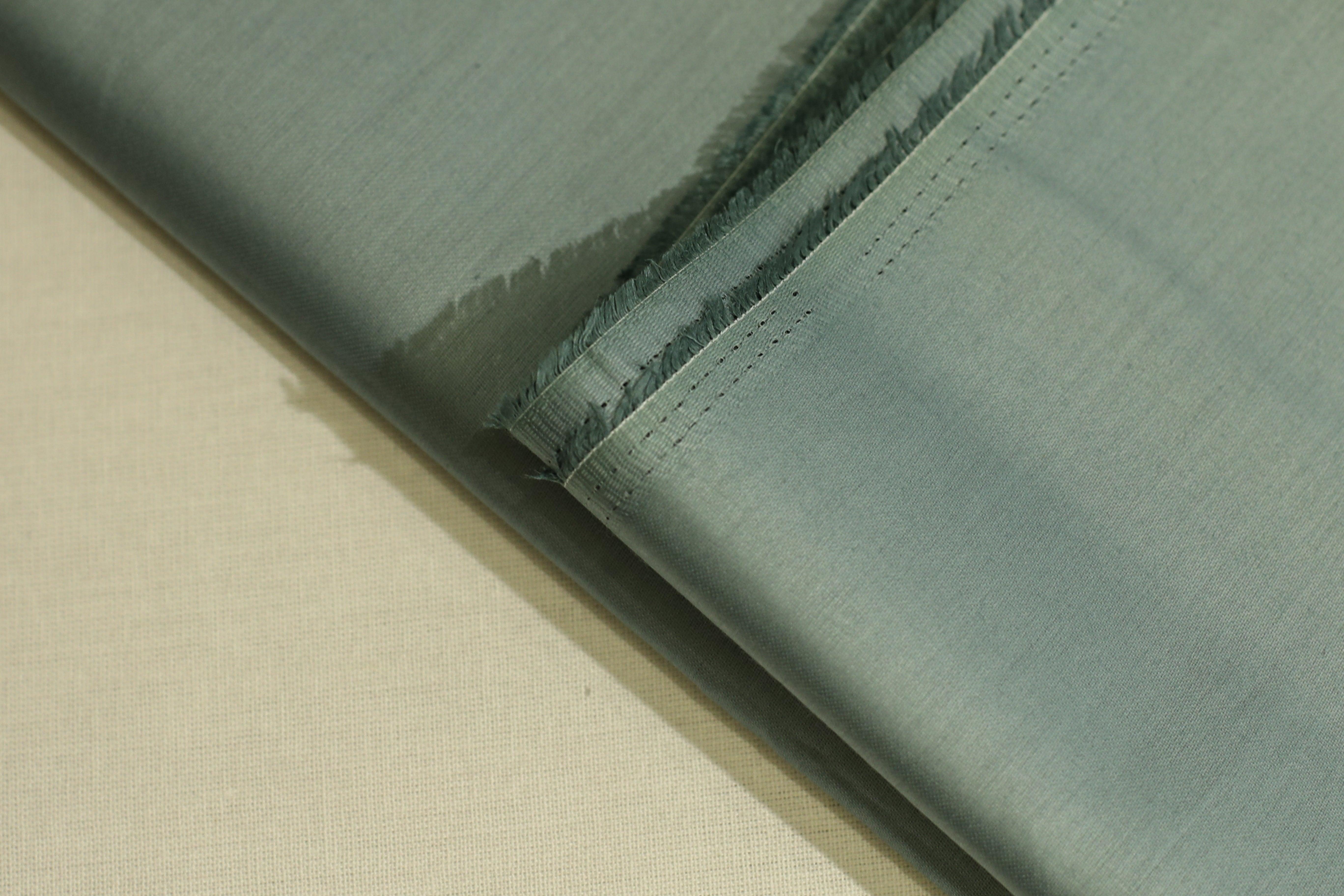 Mfoks : Everyday Plain Cotton Satin Fabric - Pastel Blue - M'Foks
