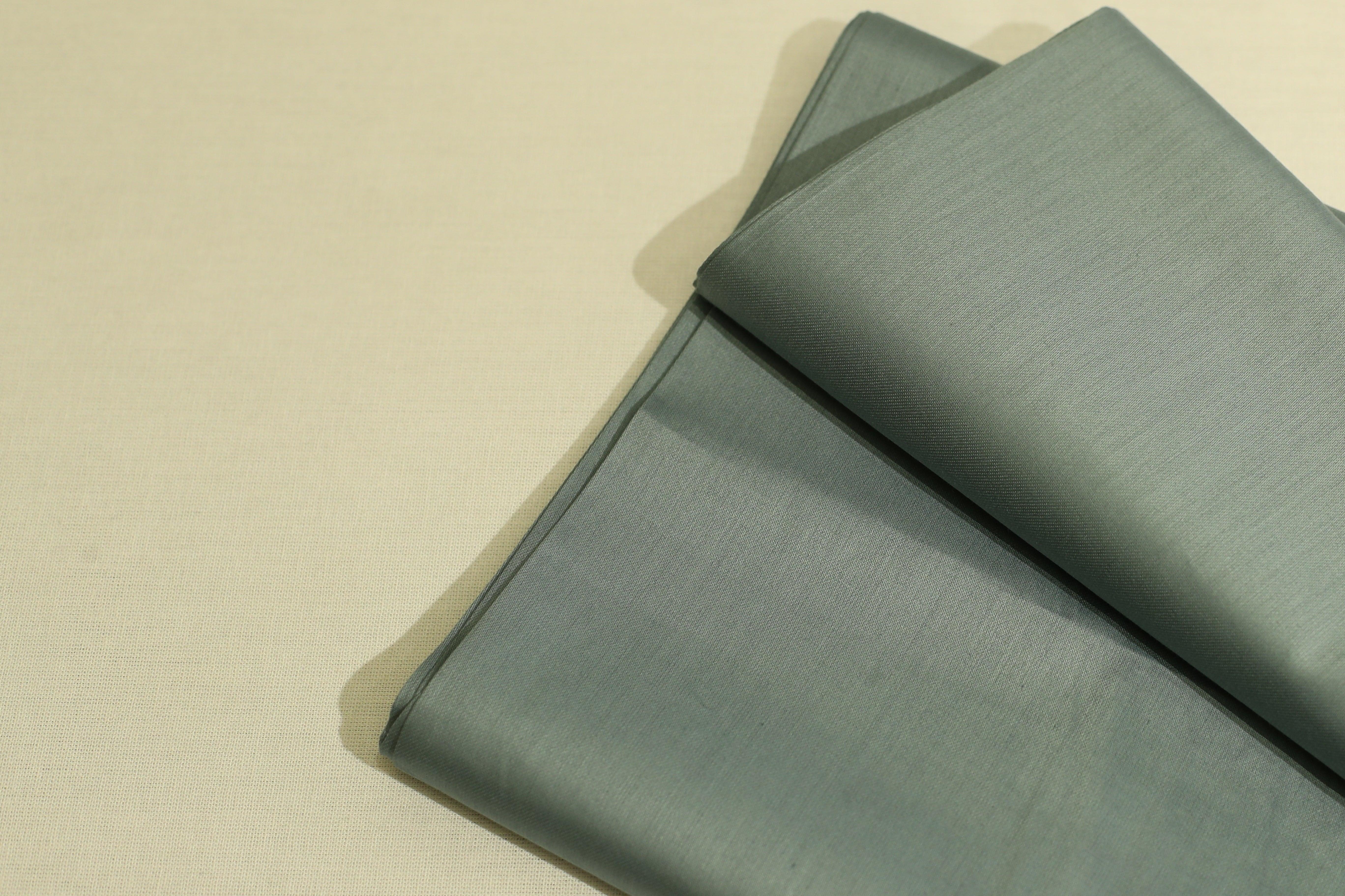 Mfoks : Everyday Plain Cotton Satin Fabric - Pastel Blue - M'Foks