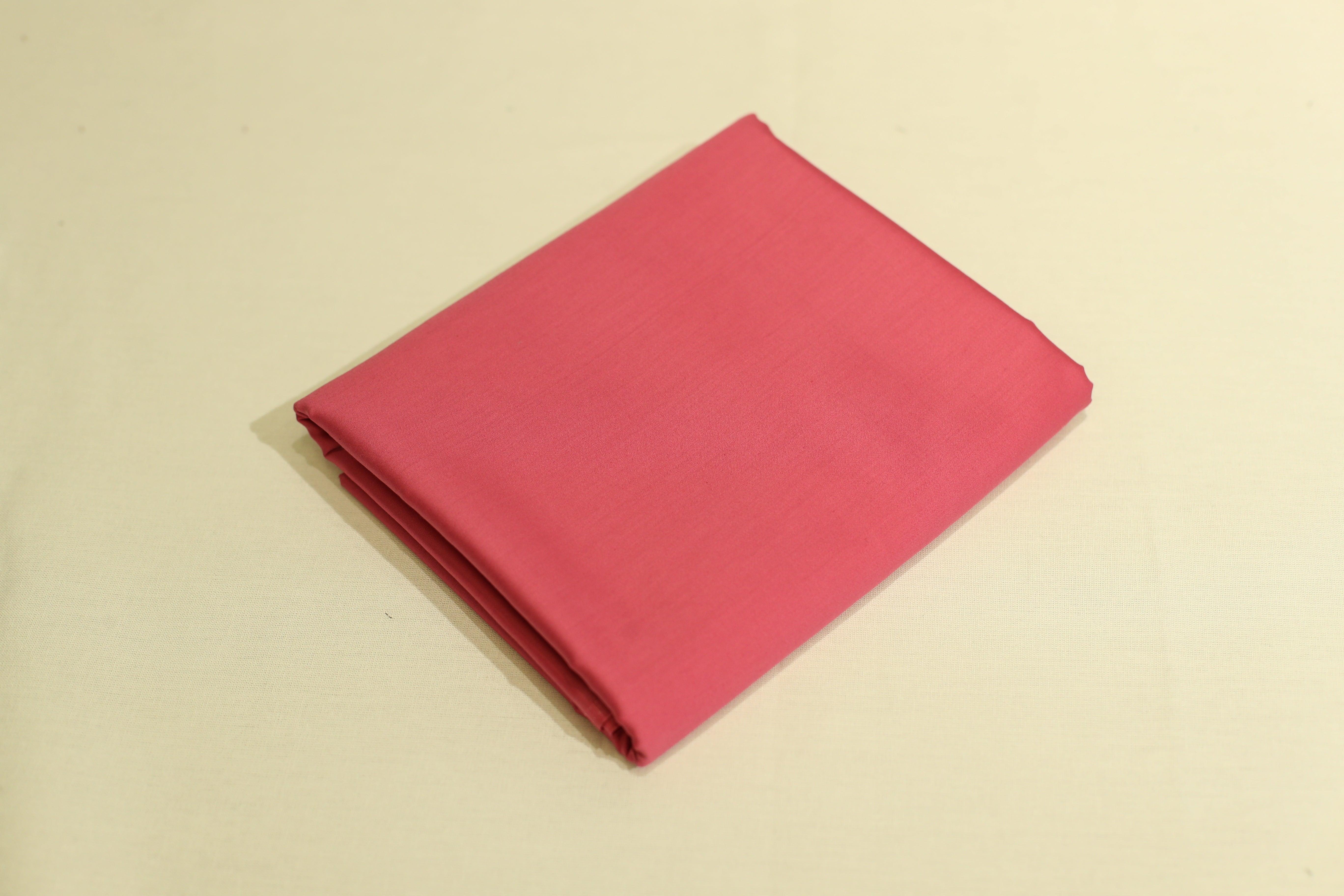 Mfoks : Everyday Plain Cotton Satin Fabric - Pastel Pink - M'Foks