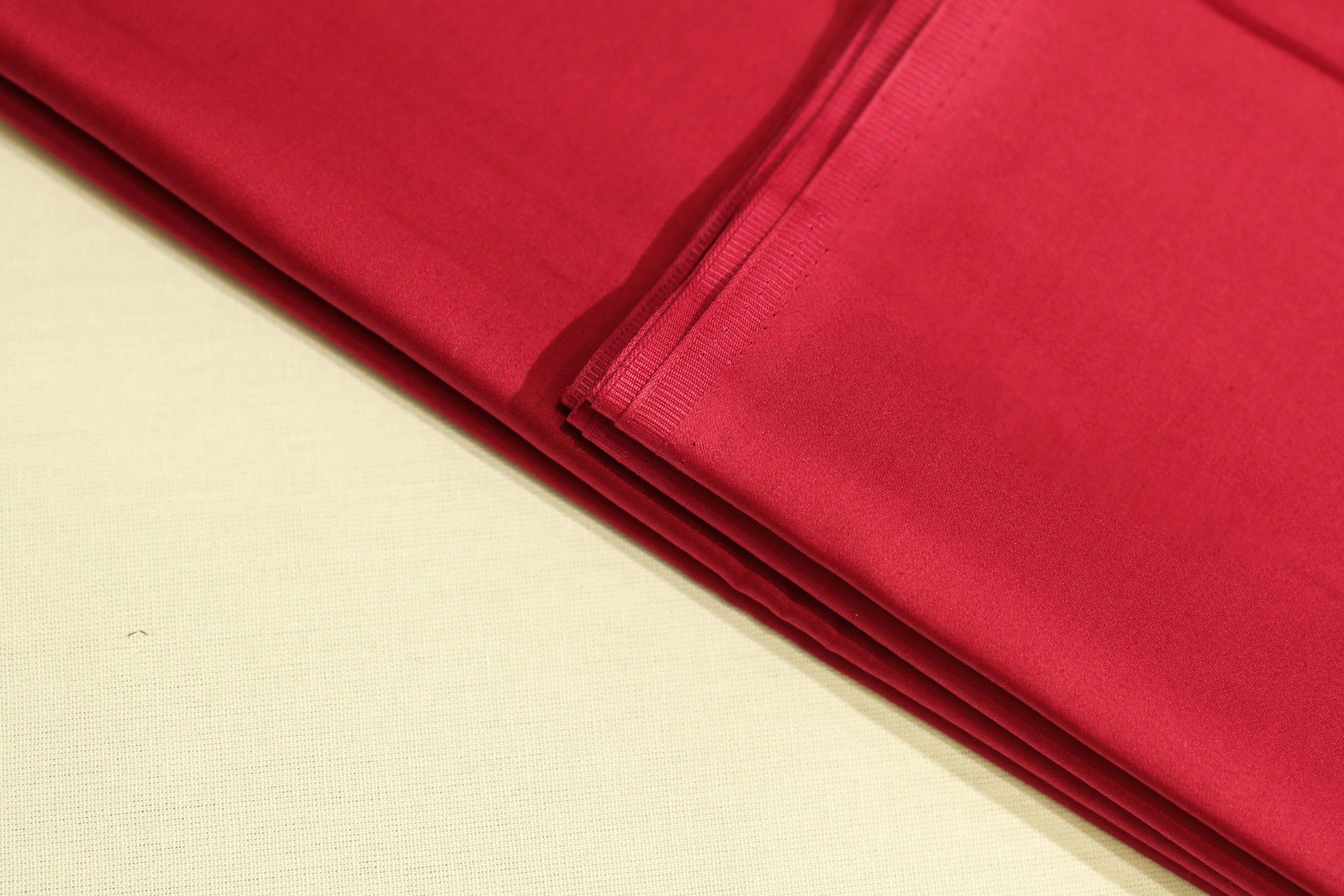 Mfoks : Everyday Plain Cotton Satin Fabric - Rani Pink - M'Foks
