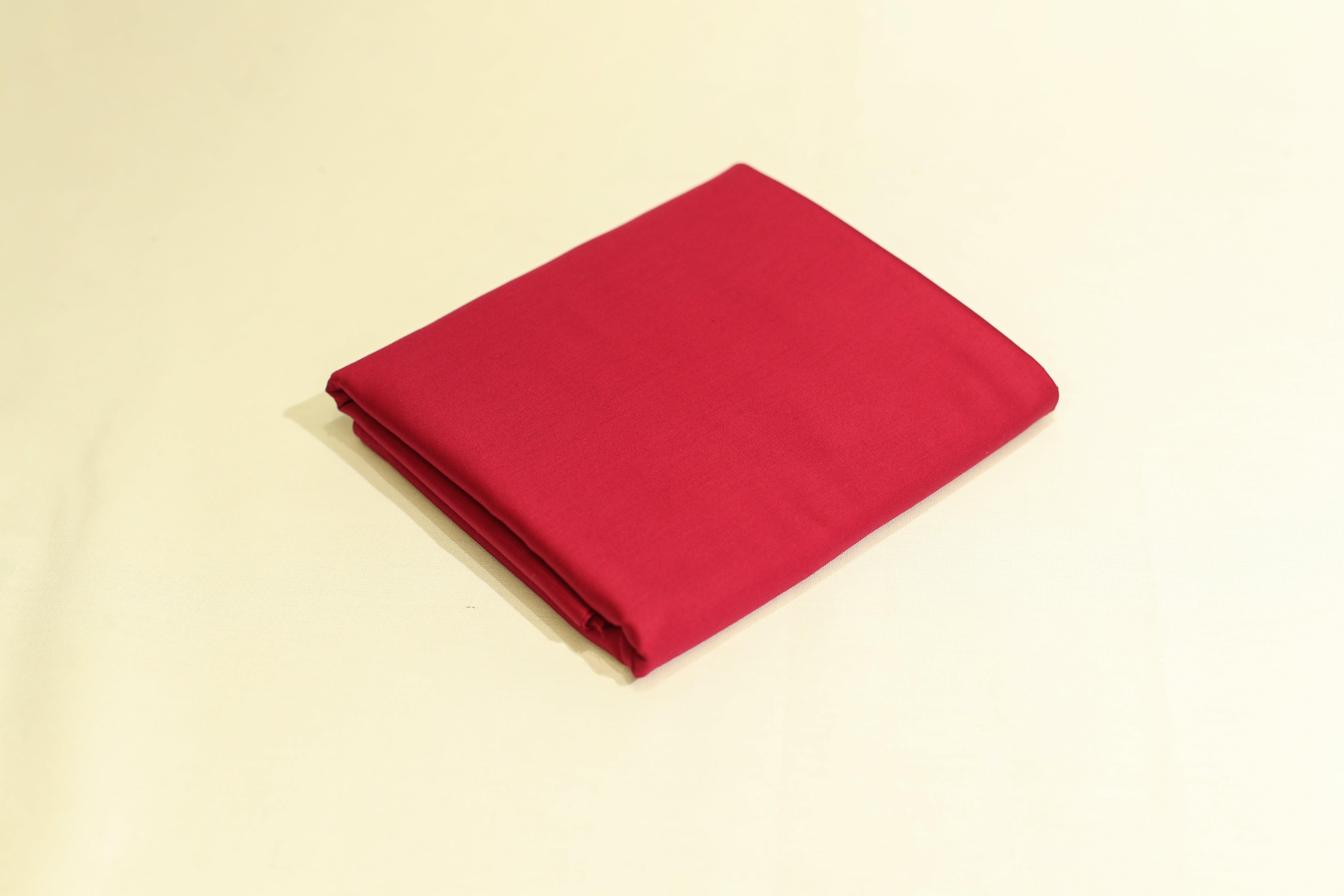 Mfoks : Everyday Plain Cotton Satin Fabric - Rani Pink - M'Foks