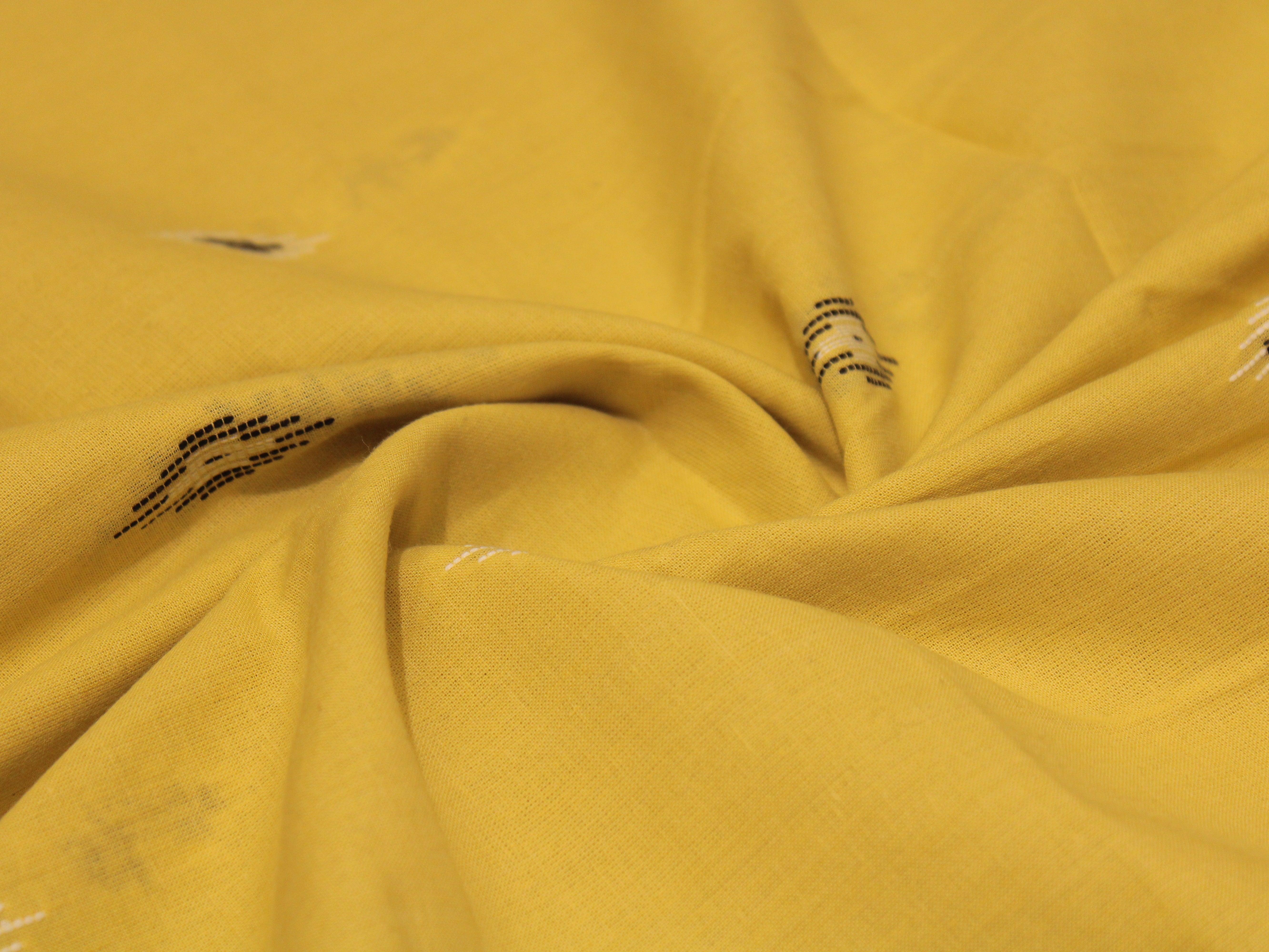 Natural Cotton Woven Fabric - Pastel Yellow - M'Foks