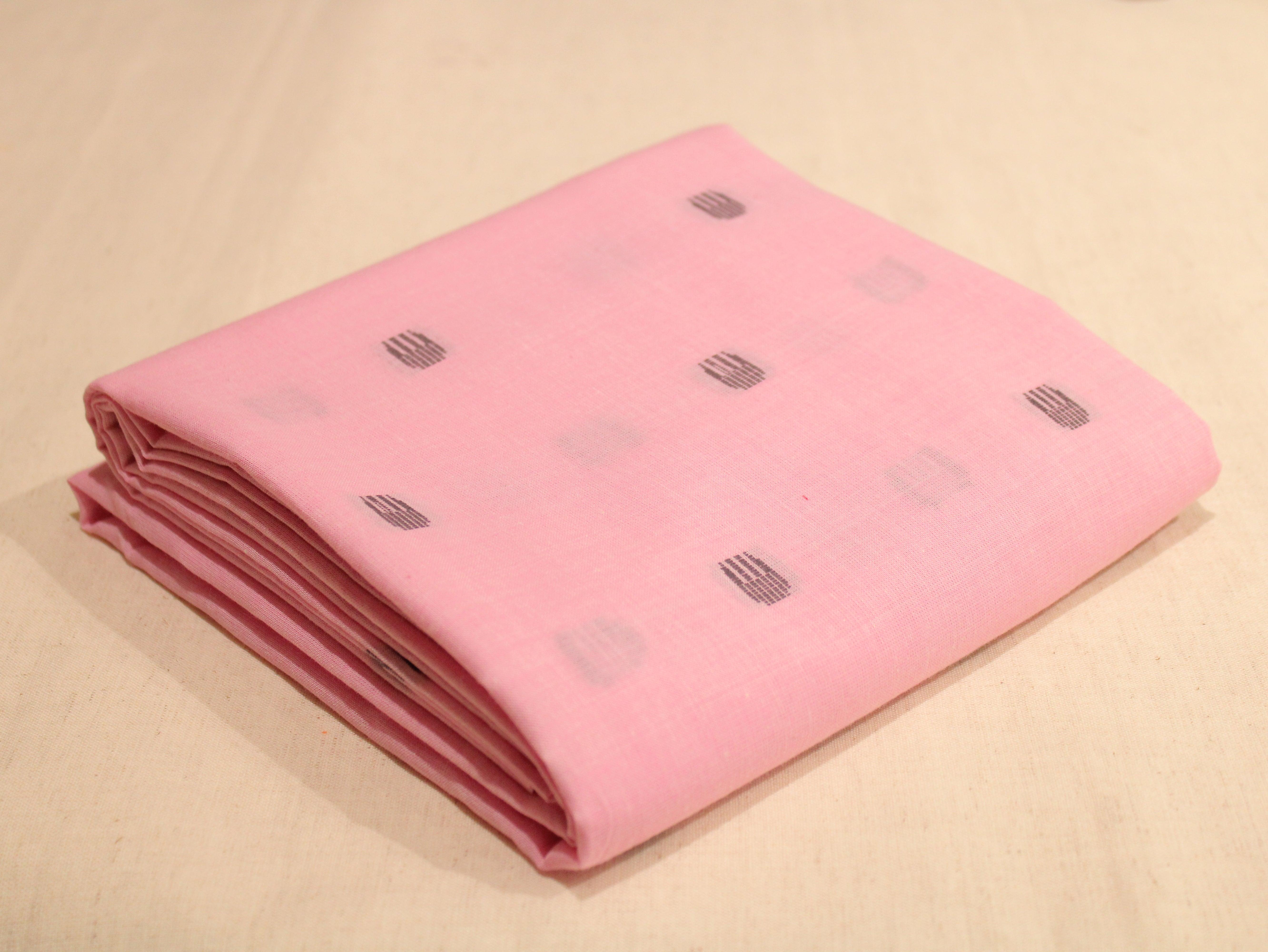 Natural Cotton Woven Fabric - Pink - M'Foks