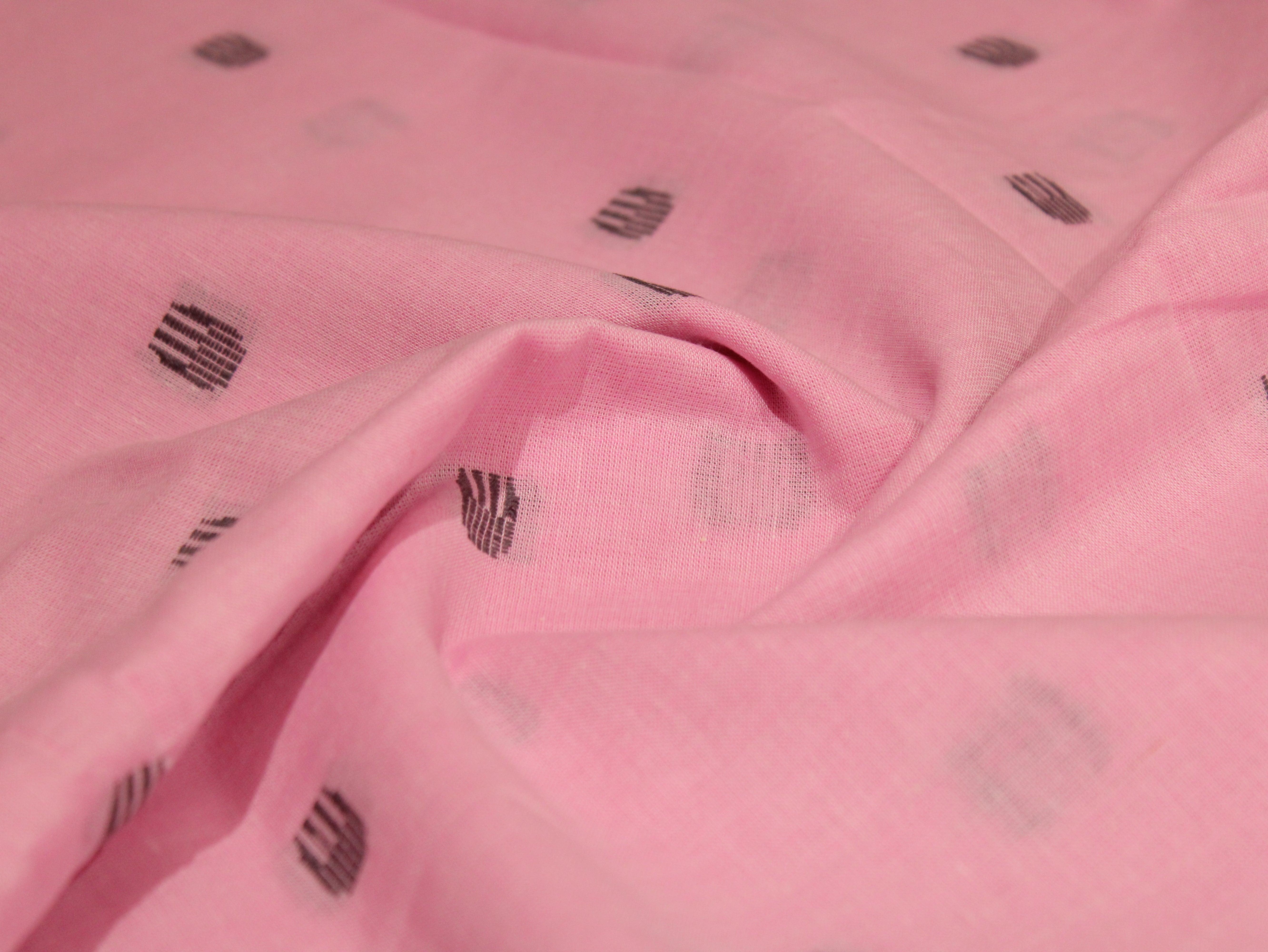 Natural Cotton Woven Fabric - Pink - M'Foks