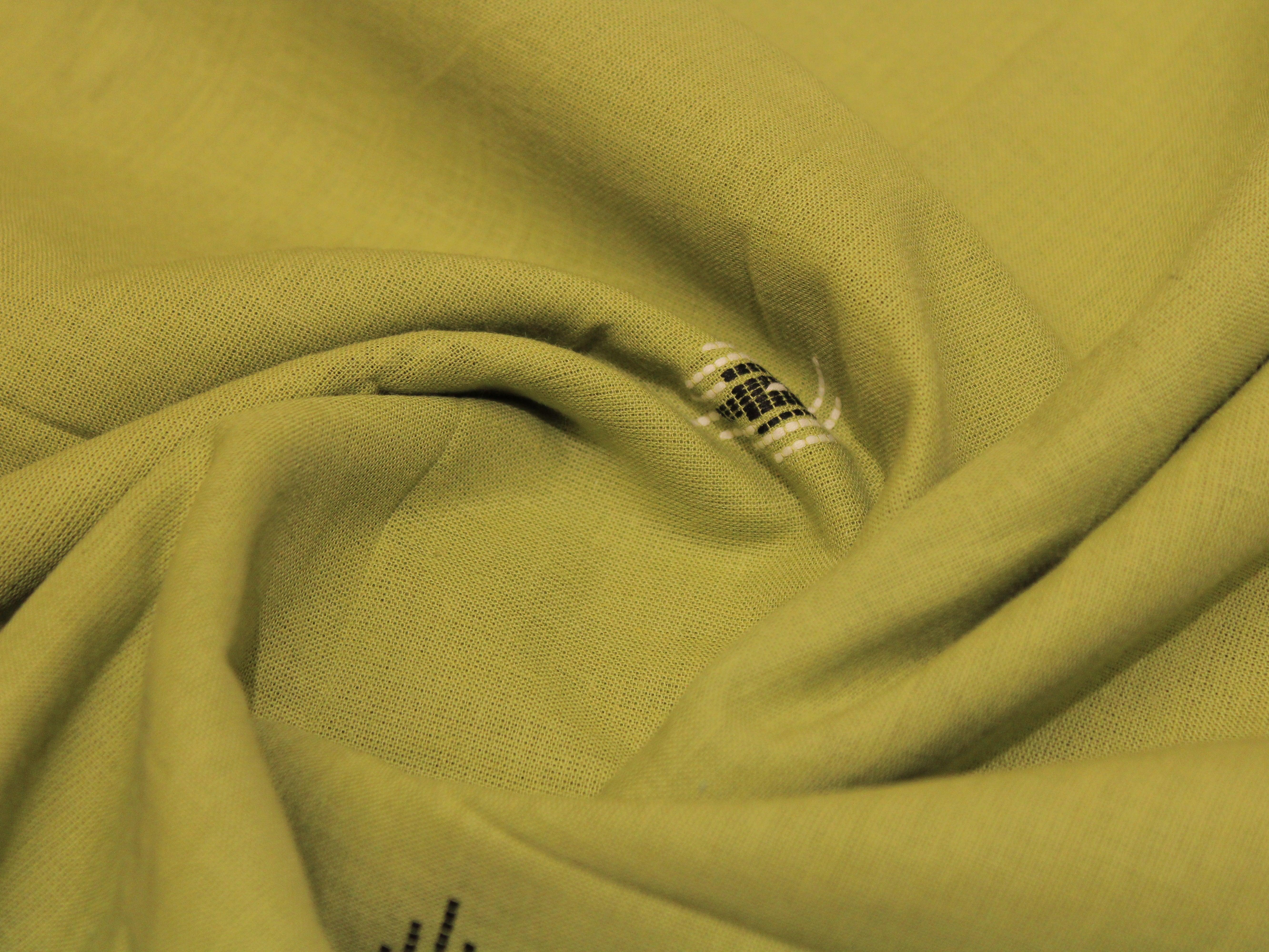 Natural Cotton Woven Fabric - Pista - M'Foks