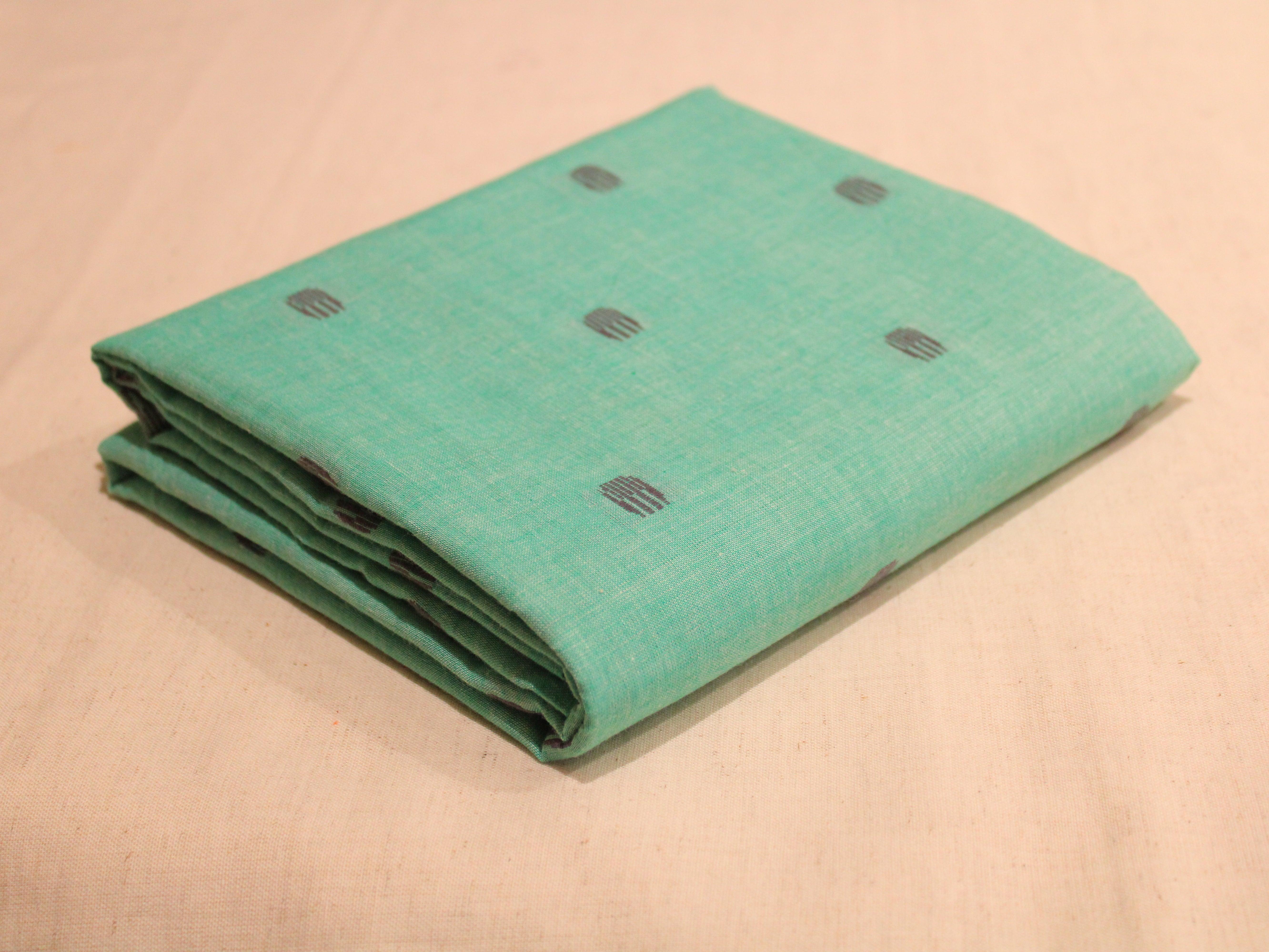 Natural Cotton Woven Fabric - Sea Green - M'Foks