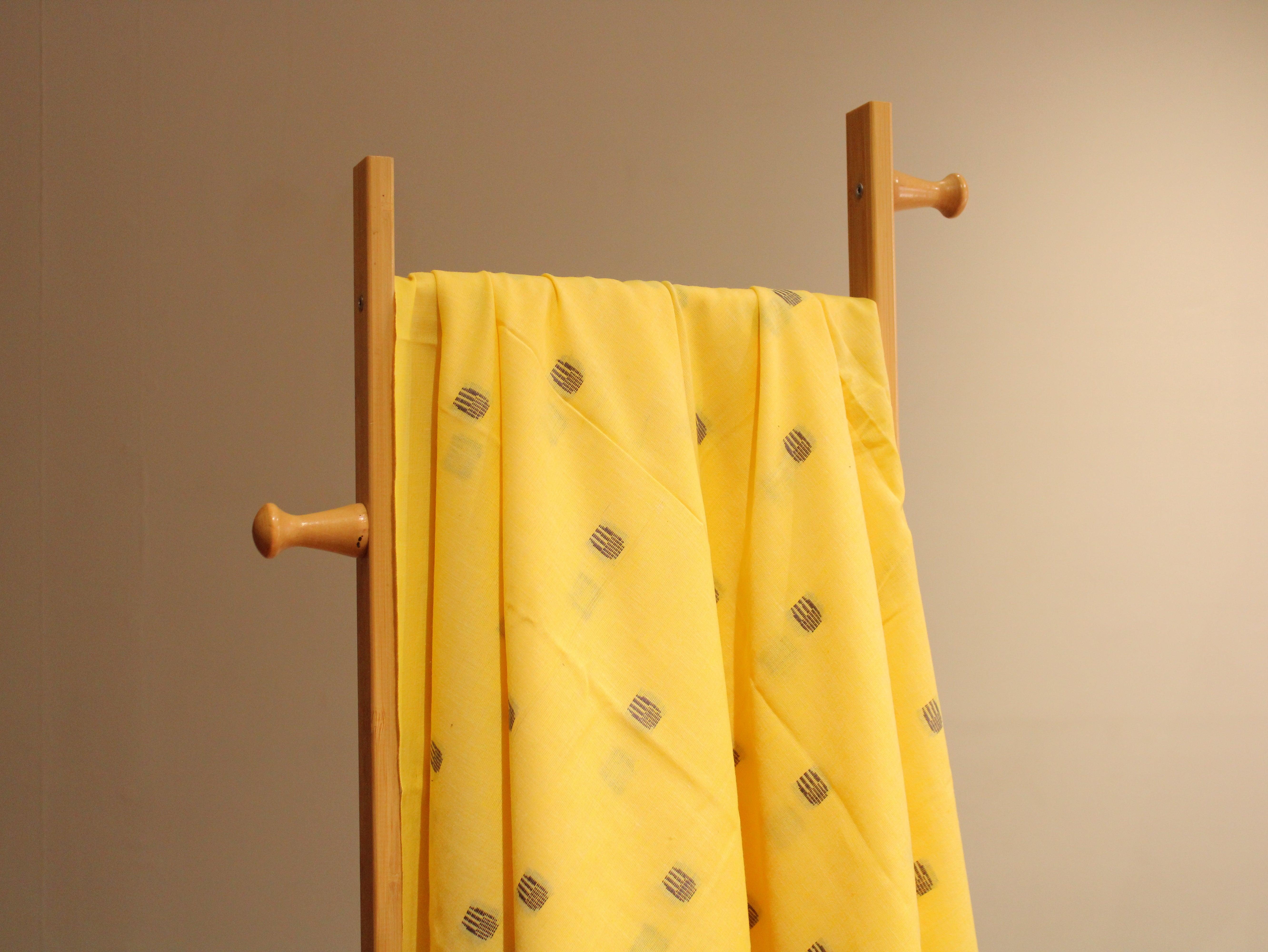 Natural Cotton Woven Fabric - Yellow - M'Foks