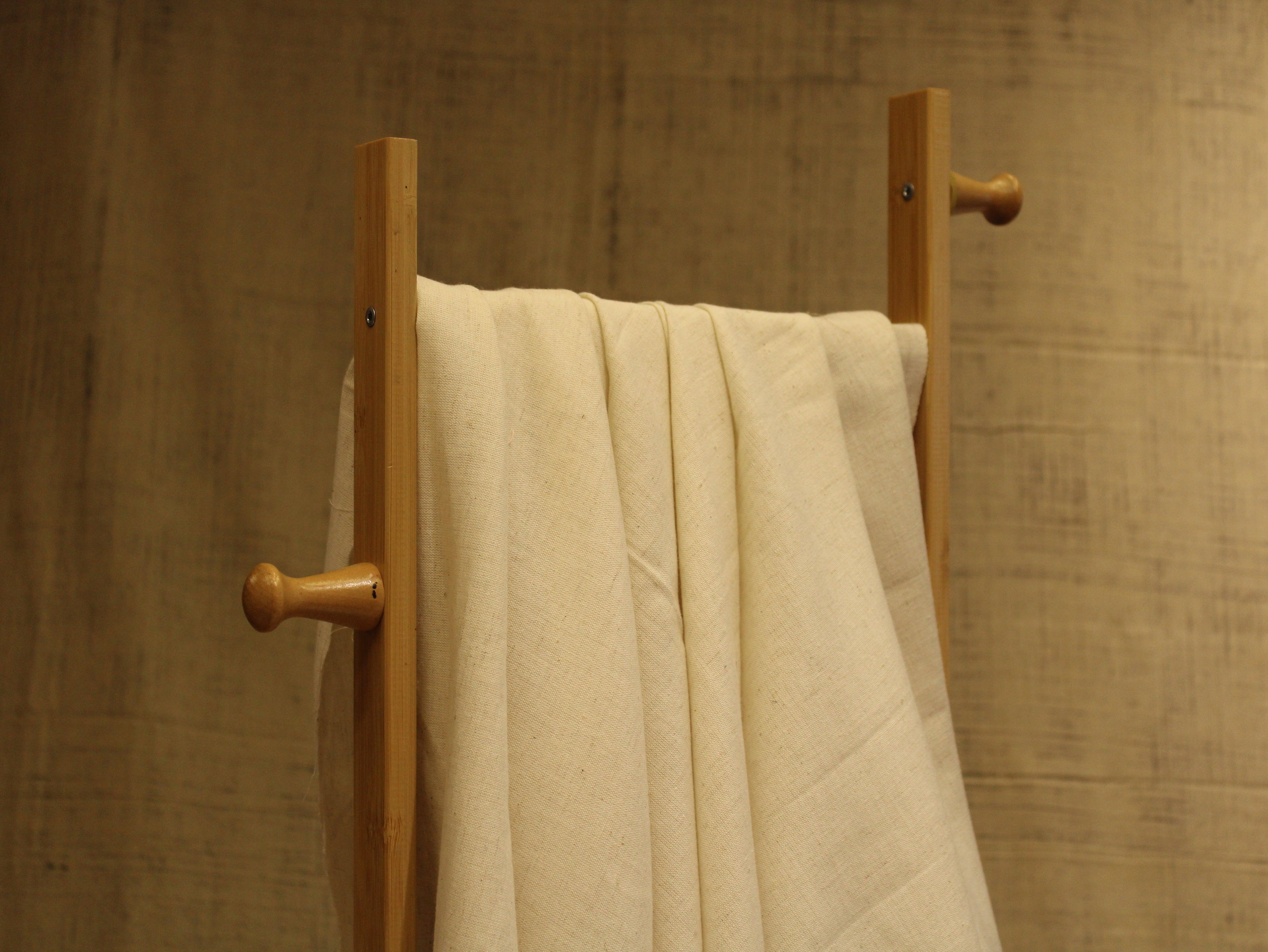 Natural Khadi Cotton Woven Dyeable Fabric - M'Foks