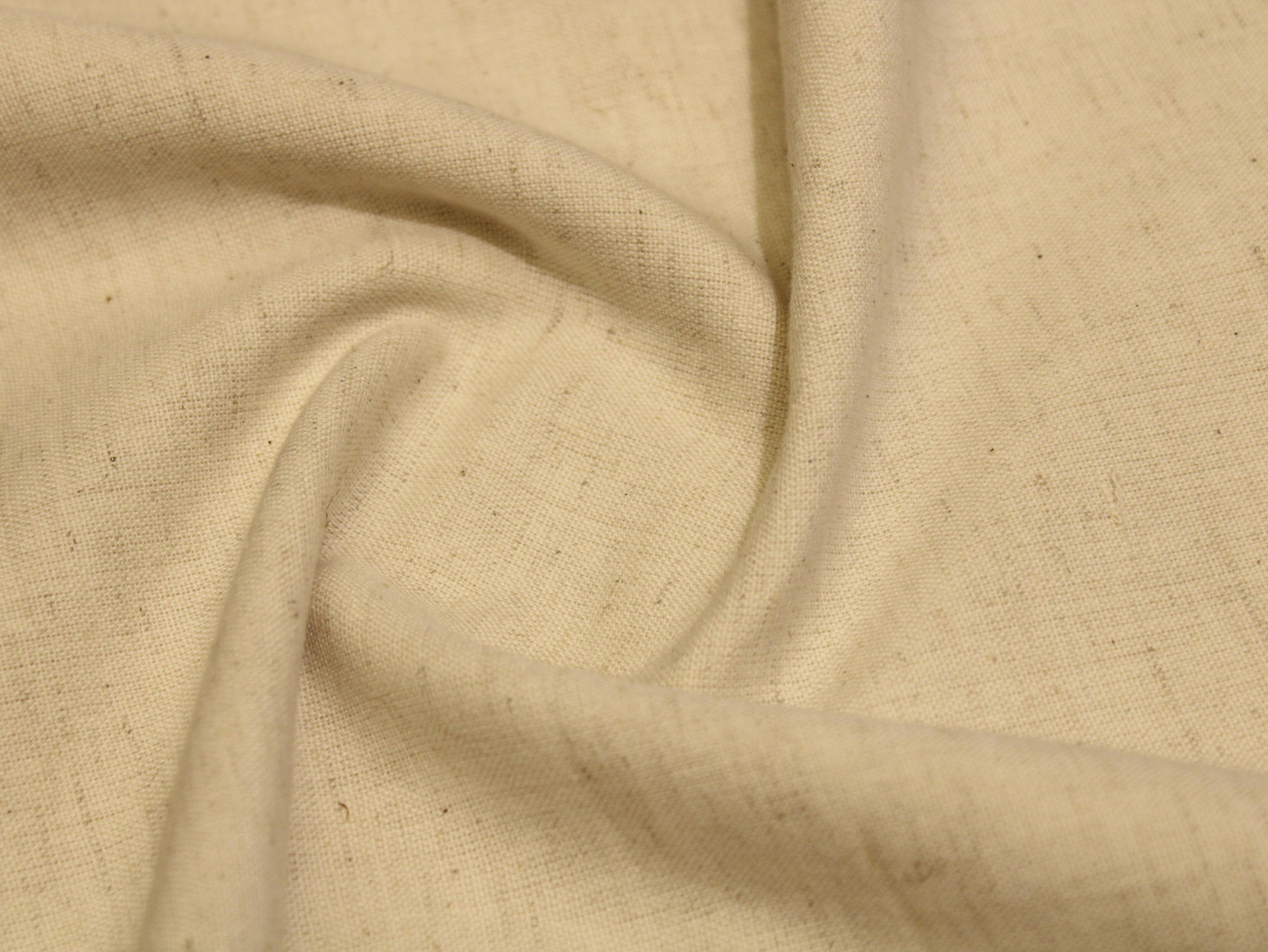 Natural Khadi Cotton Woven Dyeable Fabric - M'Foks