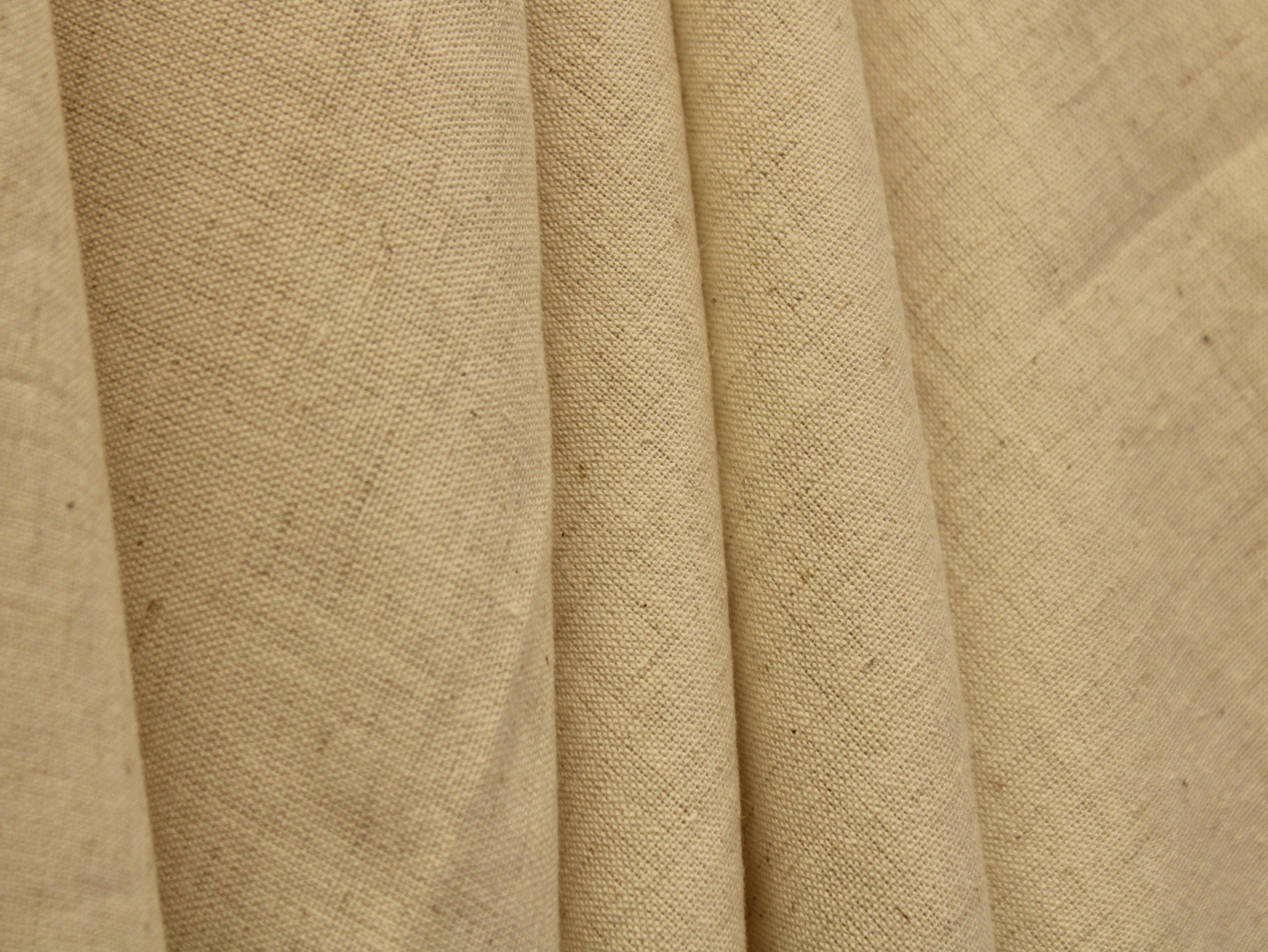 Natural Khadi Cotton Woven Dyeable Fabric - M'Foks