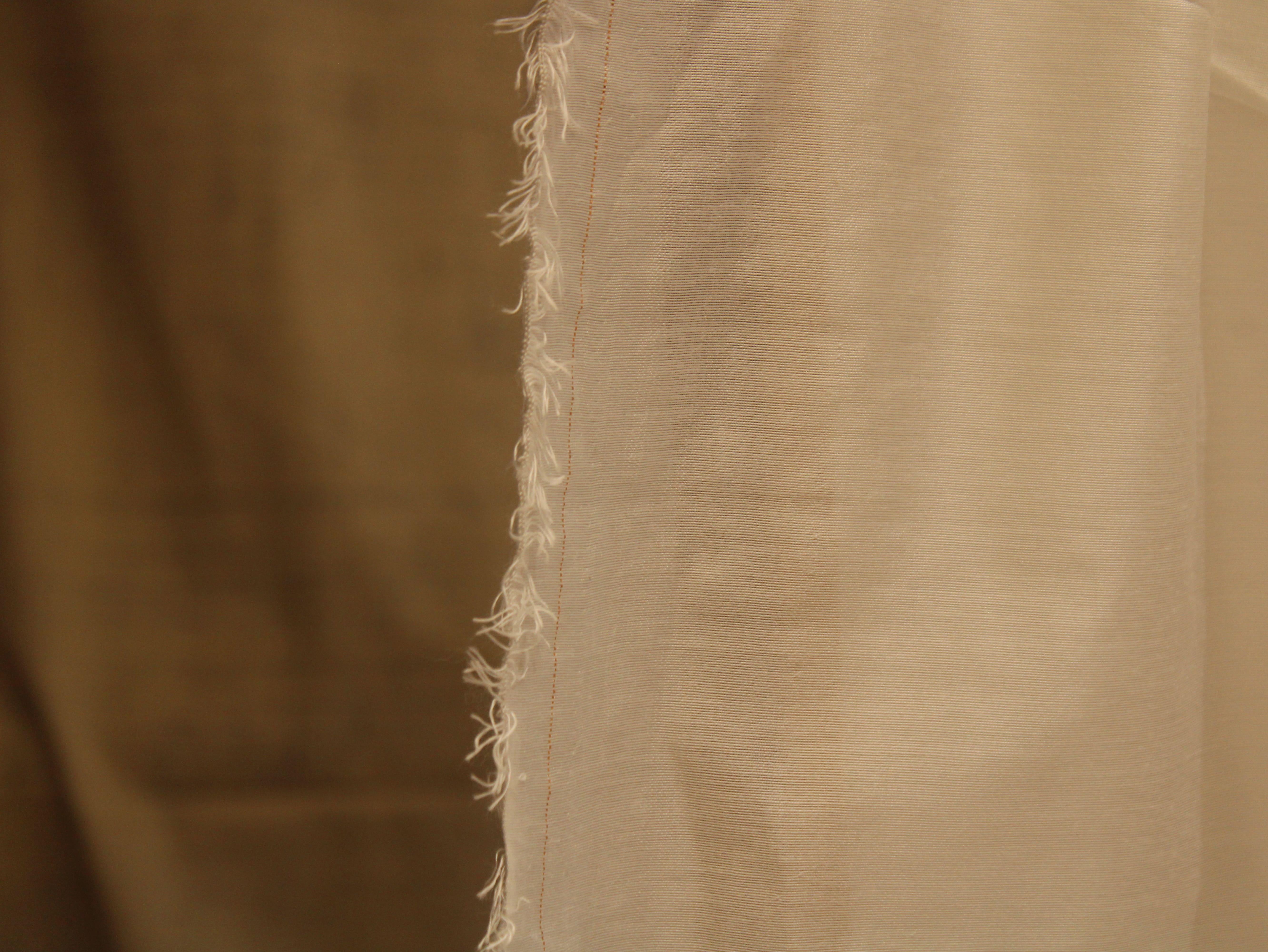 Plain White Dyeable Chanderi Silk Fabric - M'Foks