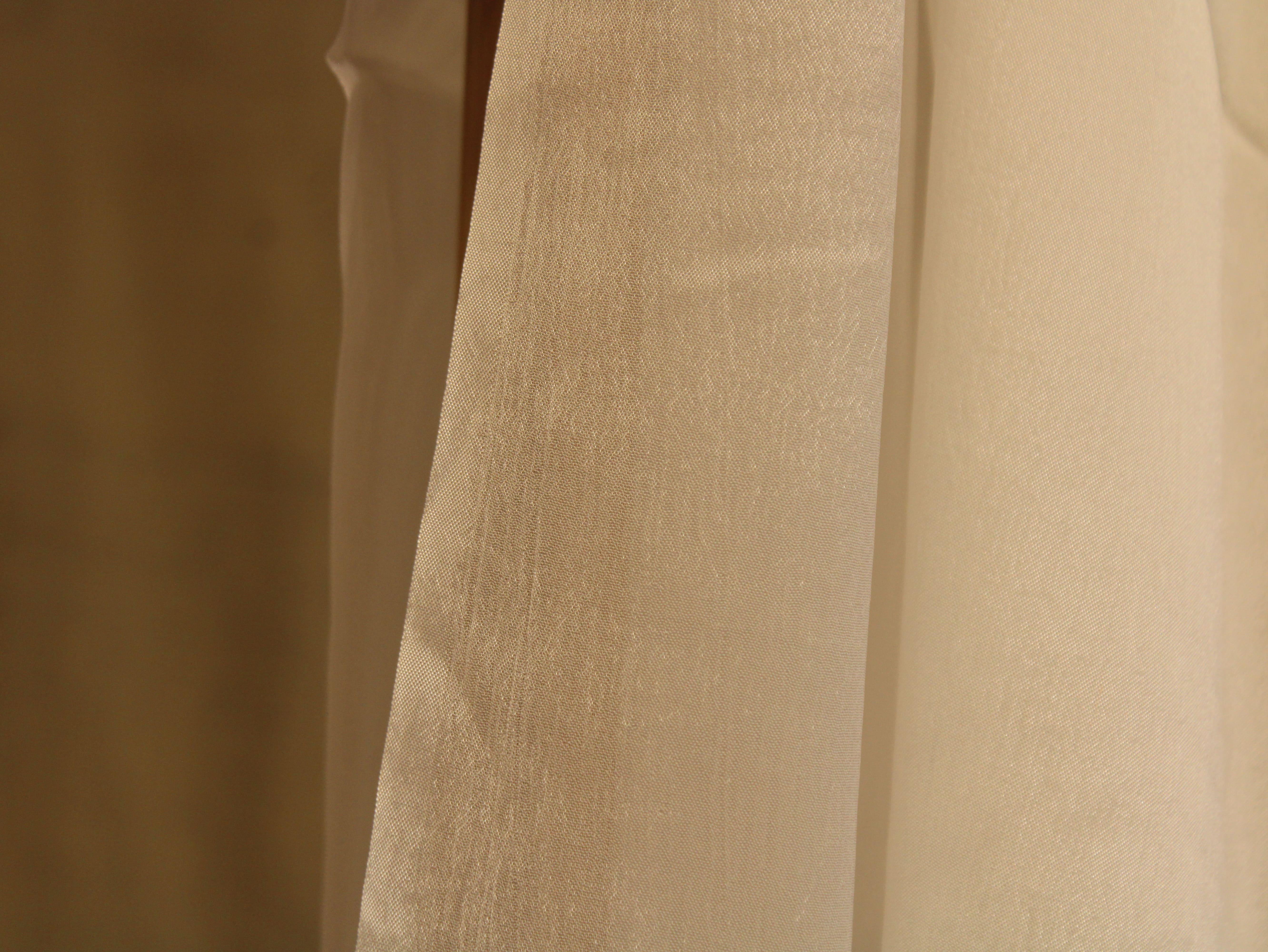 Plain White Dyeable Chinon Fabric - M'Foks