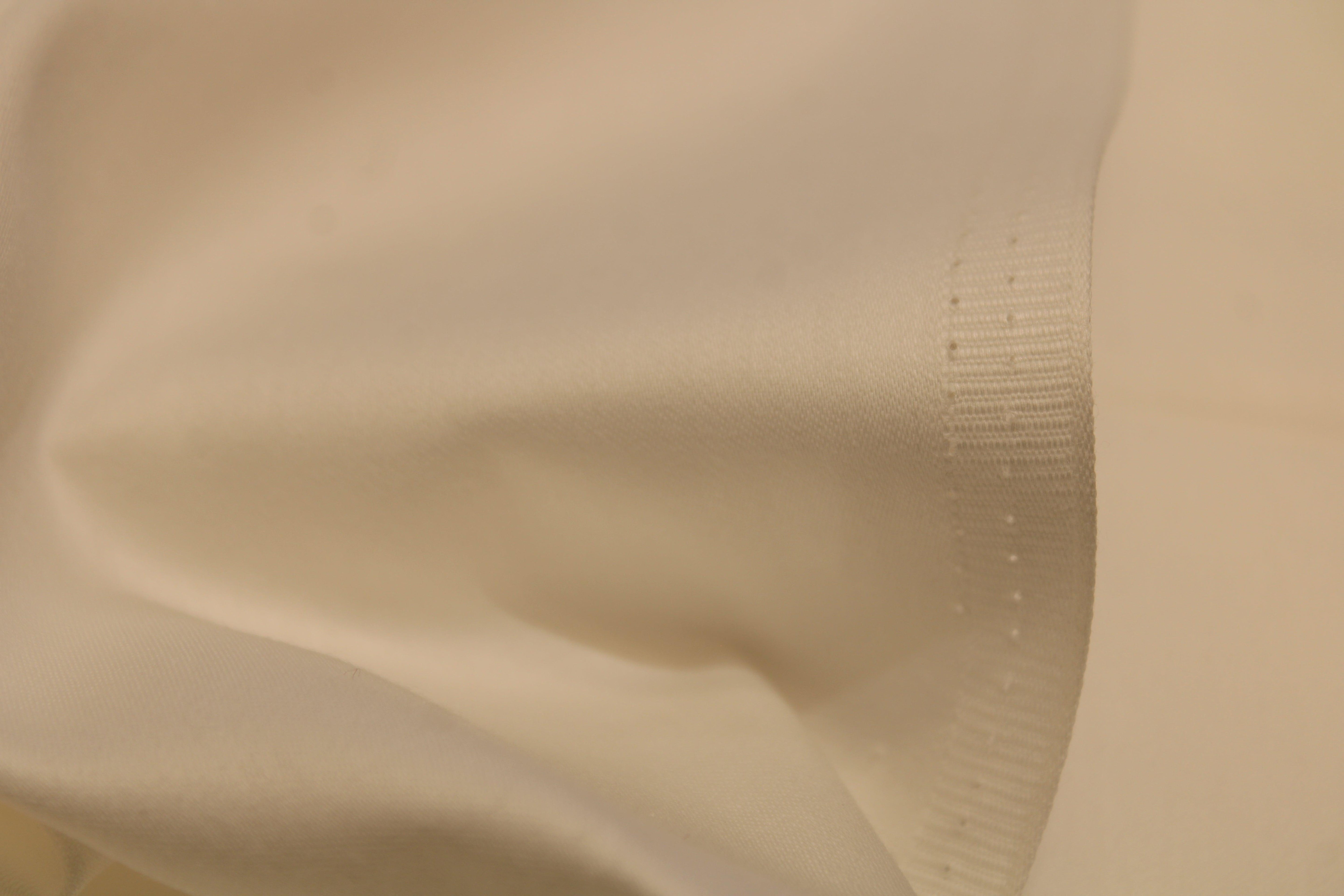 Plain White Dyeable Cotton Satin Fabric - M'Foks